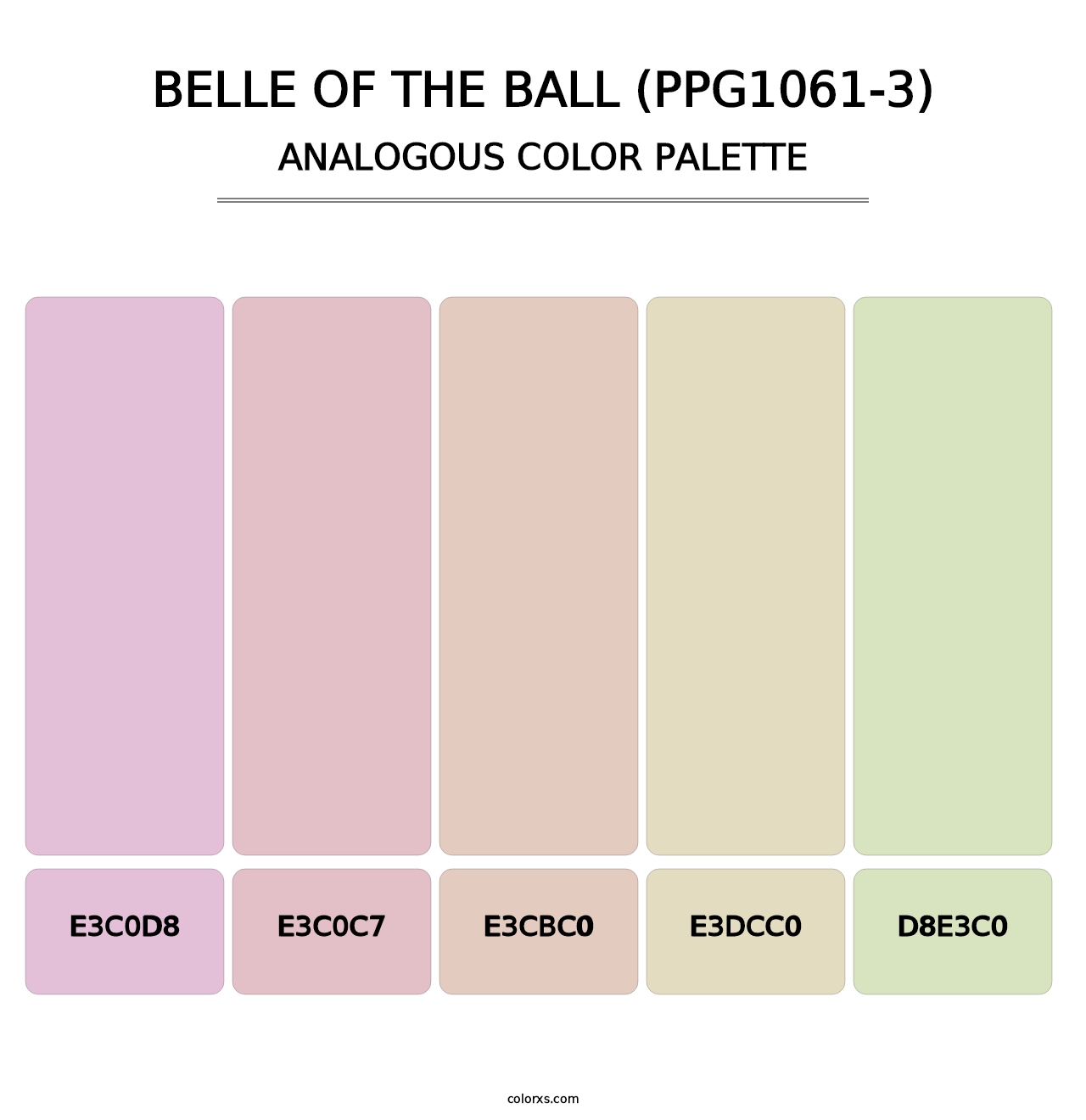 Belle Of The Ball (PPG1061-3) - Analogous Color Palette