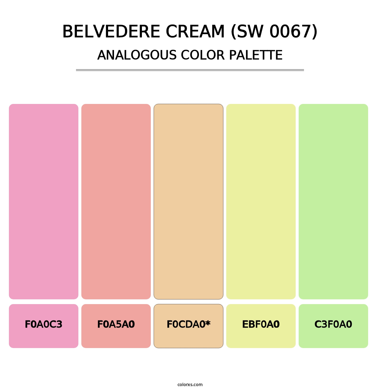 Belvedere Cream (SW 0067) - Analogous Color Palette
