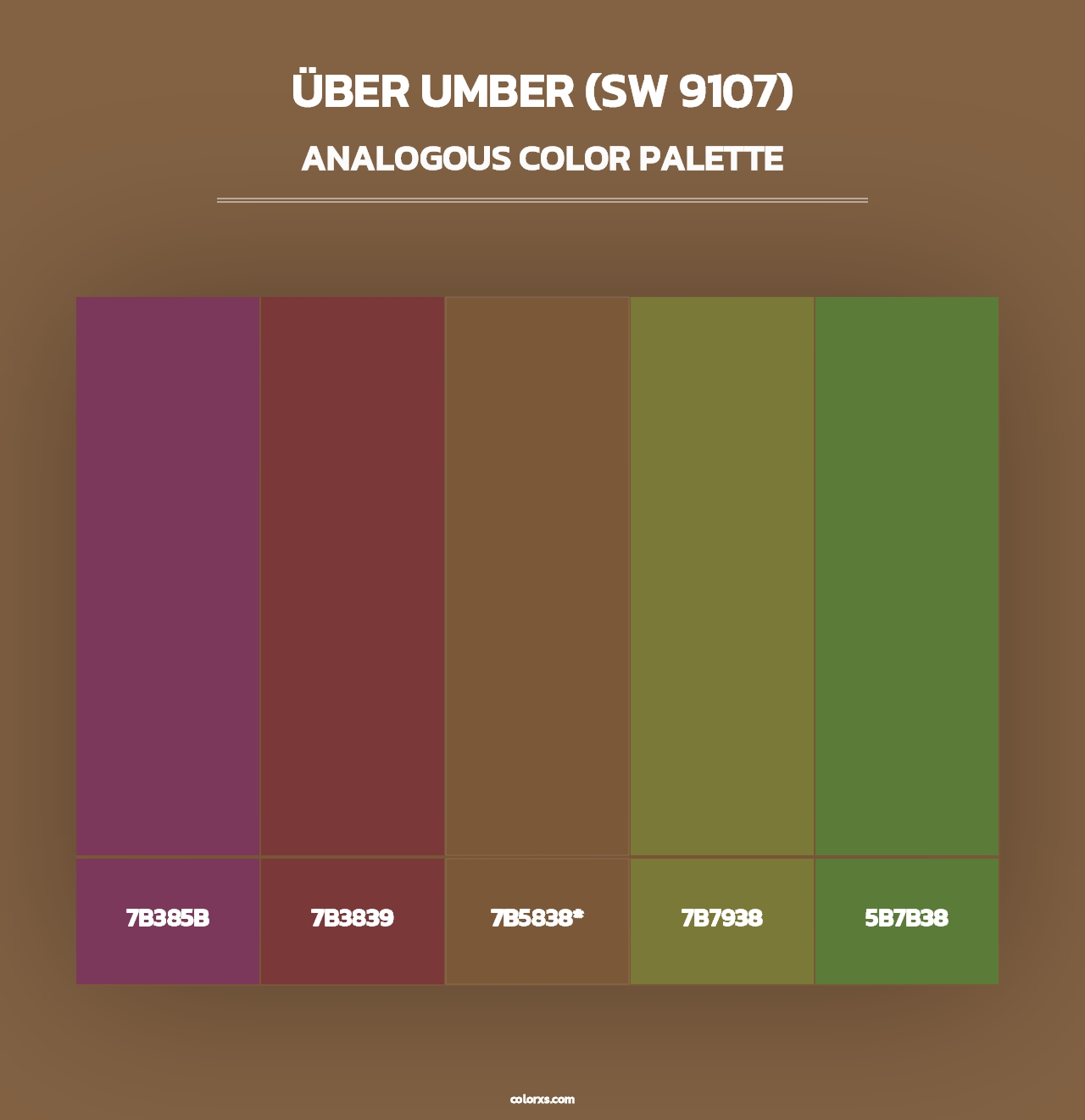 Über Umber (SW 9107) - Analogous Color Palette