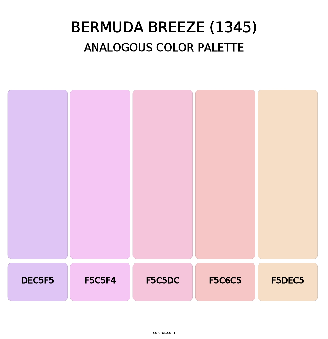 Bermuda Breeze (1345) - Analogous Color Palette