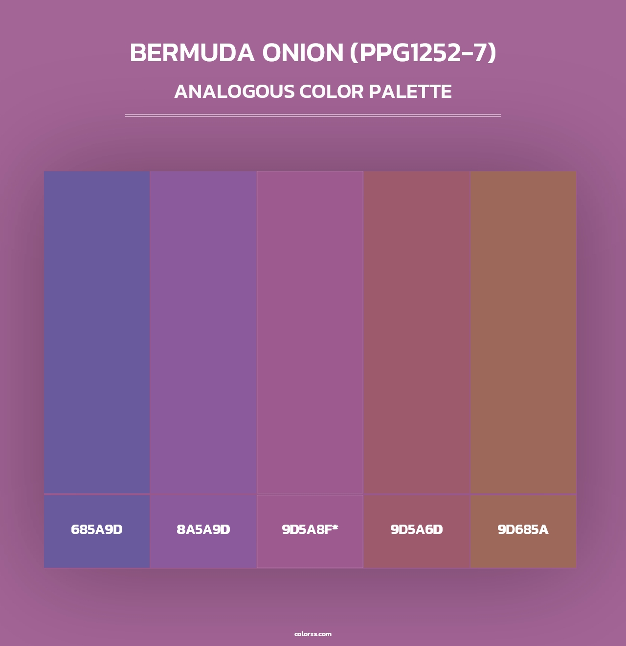 Bermuda Onion (PPG1252-7) - Analogous Color Palette