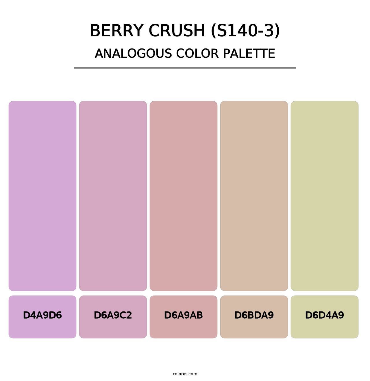 Berry Crush (S140-3) - Analogous Color Palette
