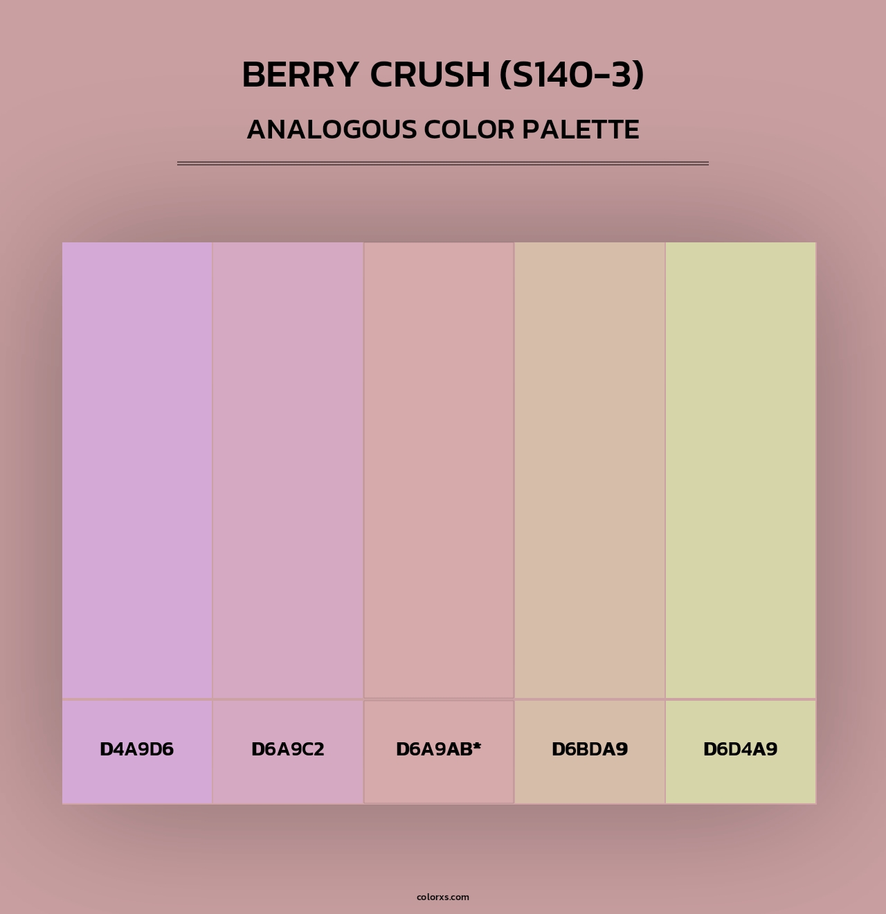 Berry Crush (S140-3) - Analogous Color Palette