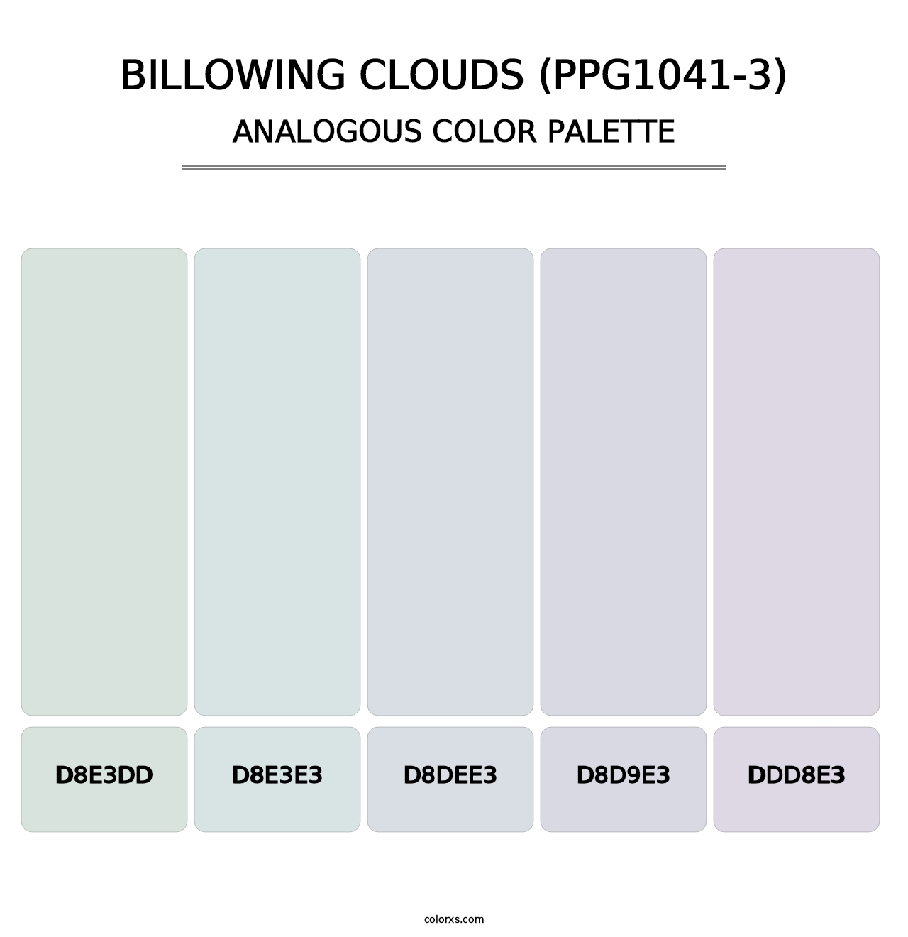 Billowing Clouds (PPG1041-3) - Analogous Color Palette