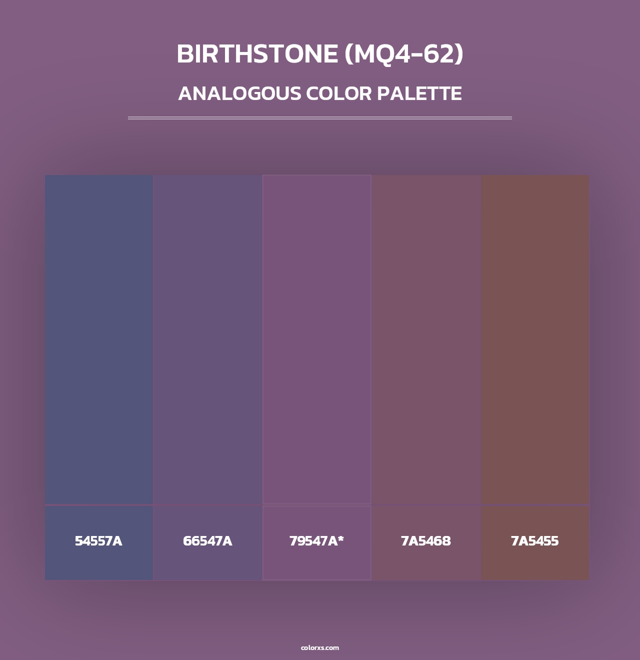 Birthstone (MQ4-62) - Analogous Color Palette
