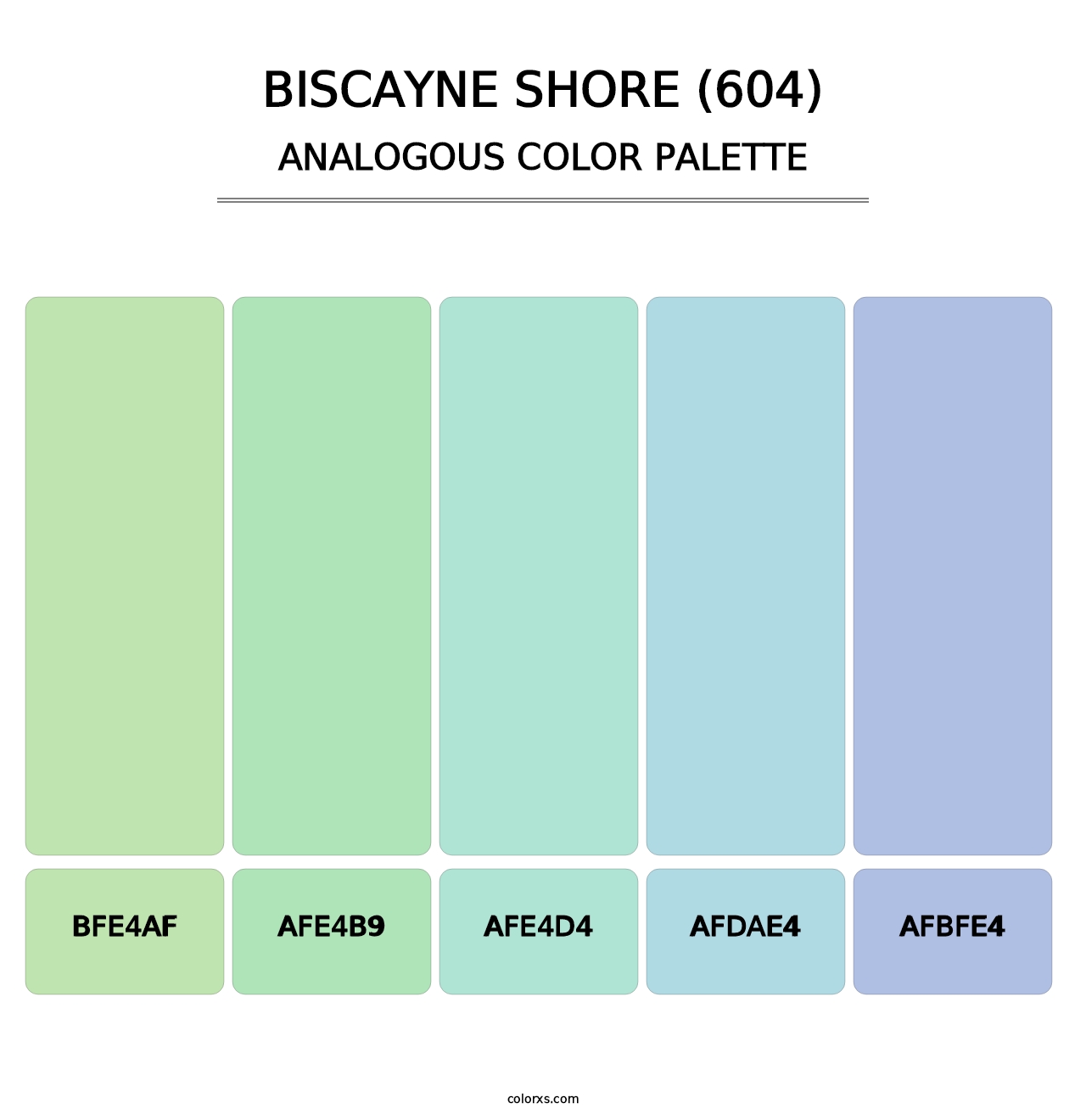 Biscayne Shore (604) - Analogous Color Palette