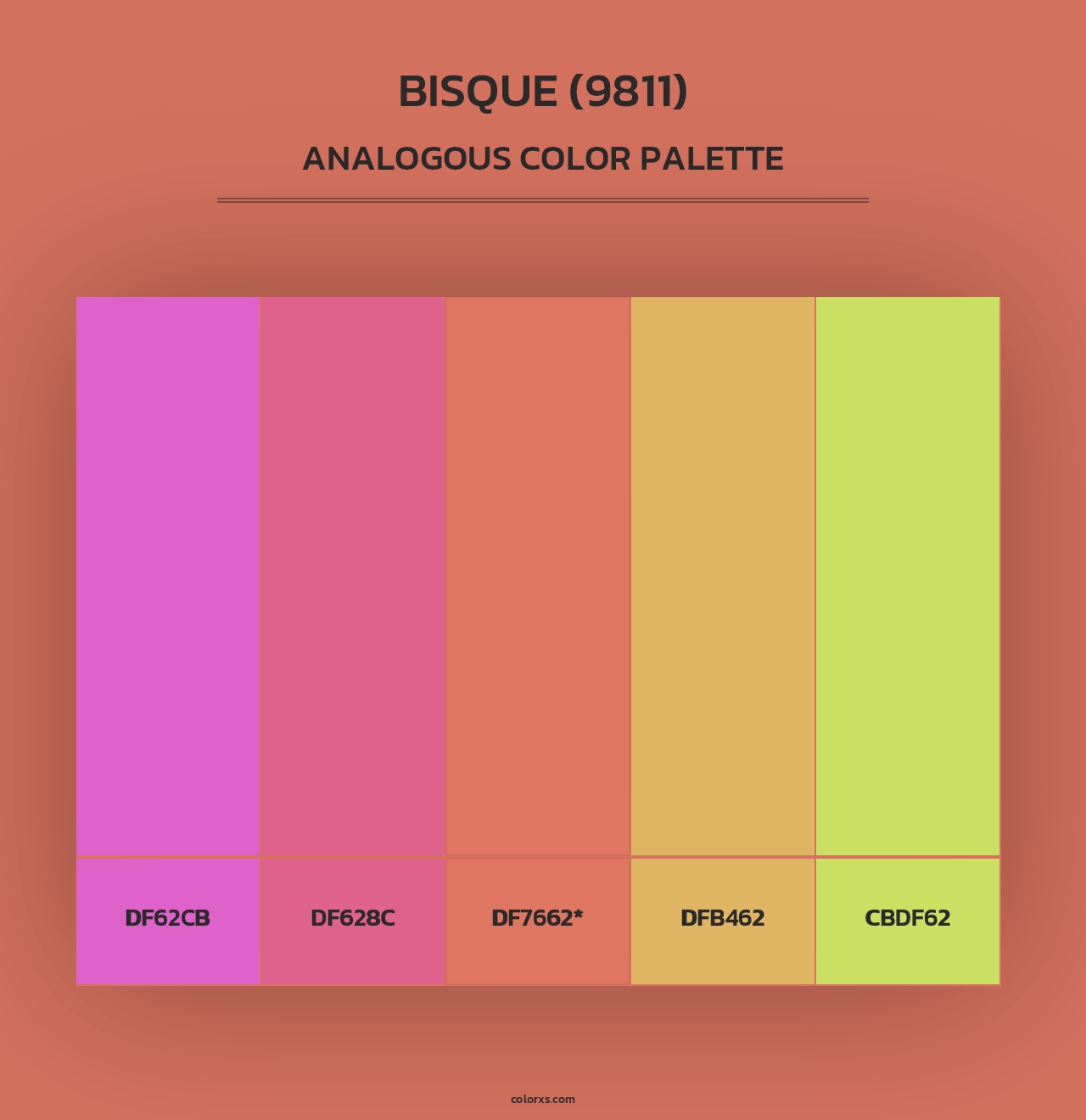 Bisque (9811) - Analogous Color Palette