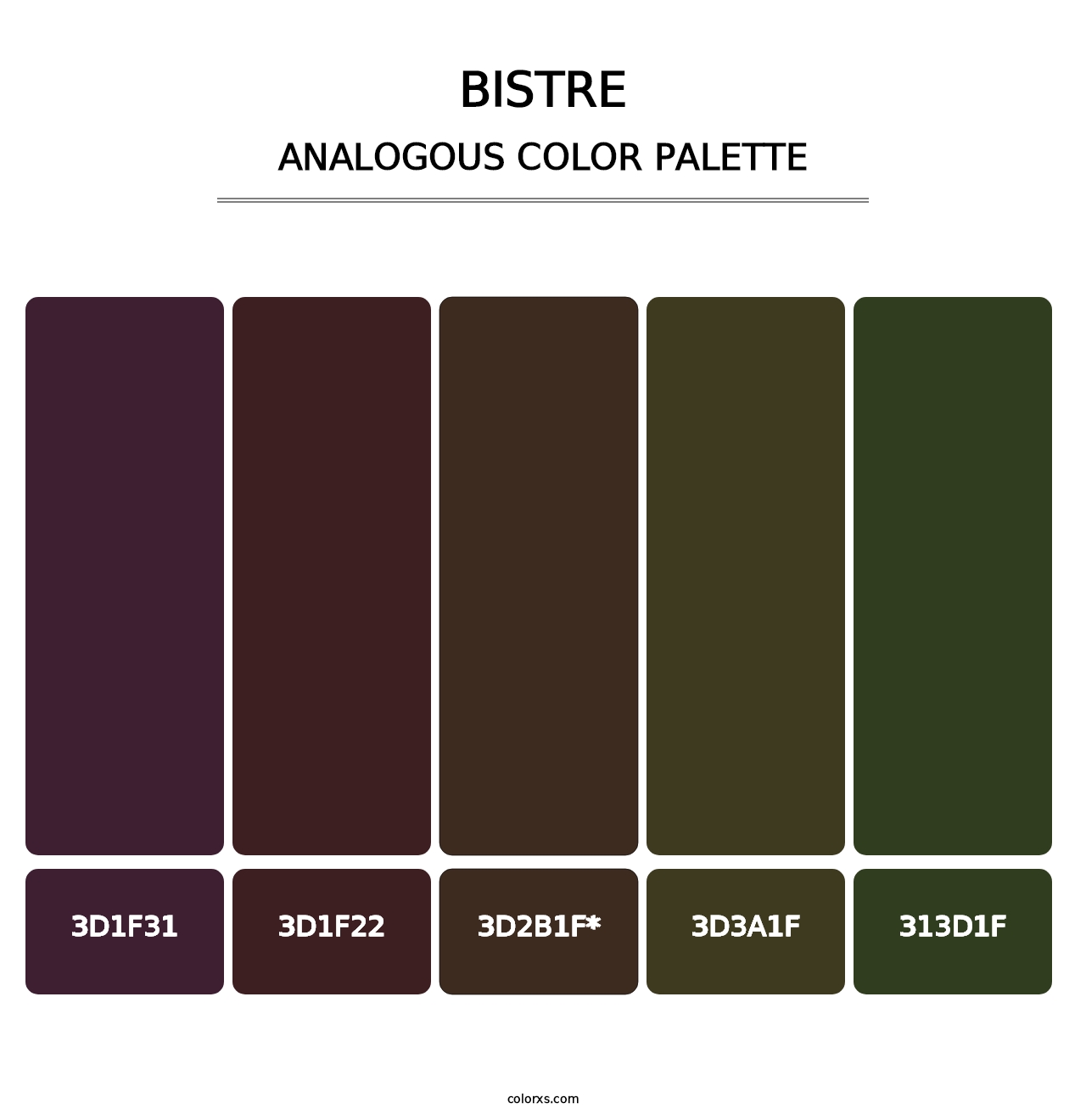 Bistre - Analogous Color Palette