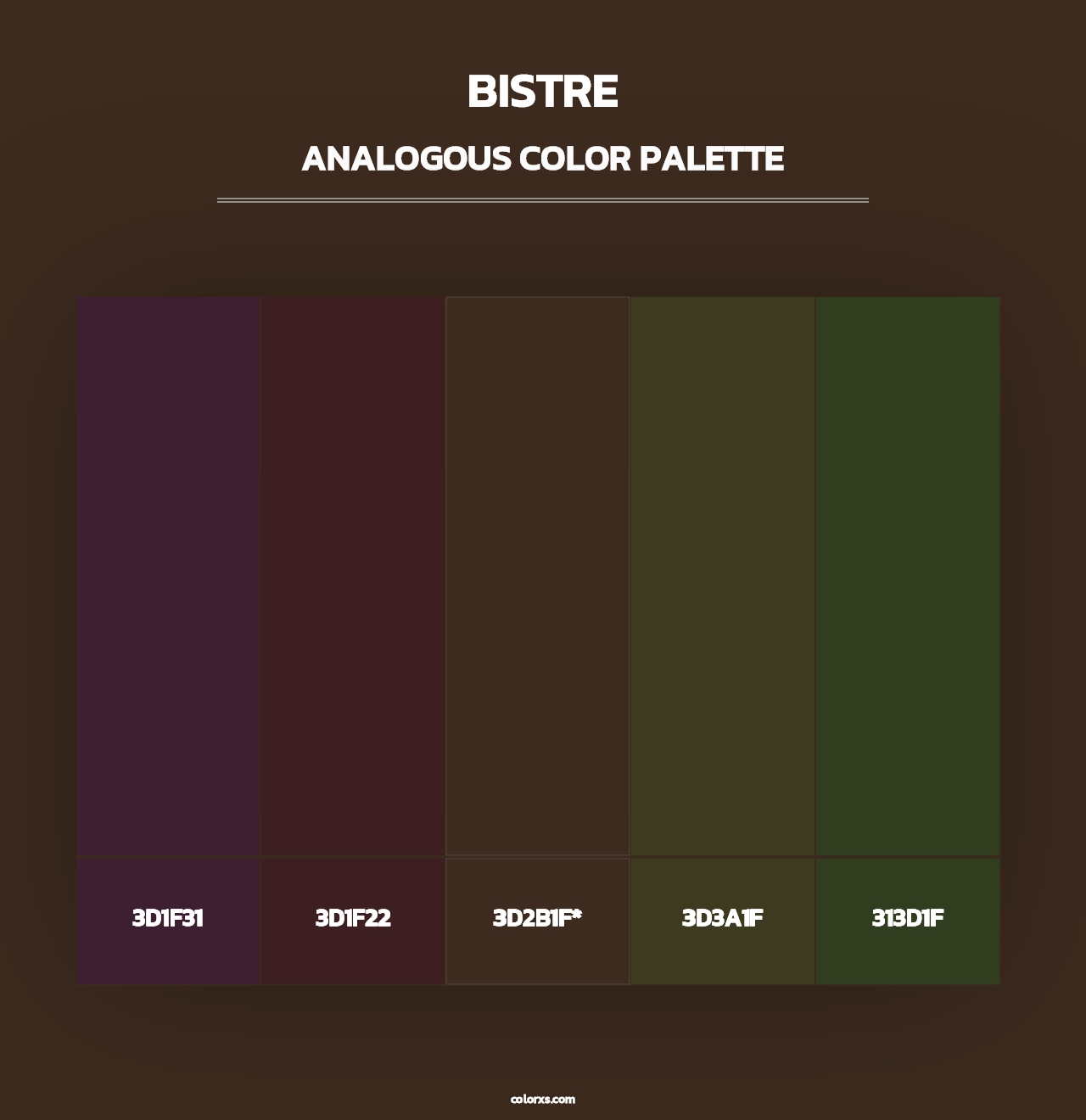 Bistre - Analogous Color Palette