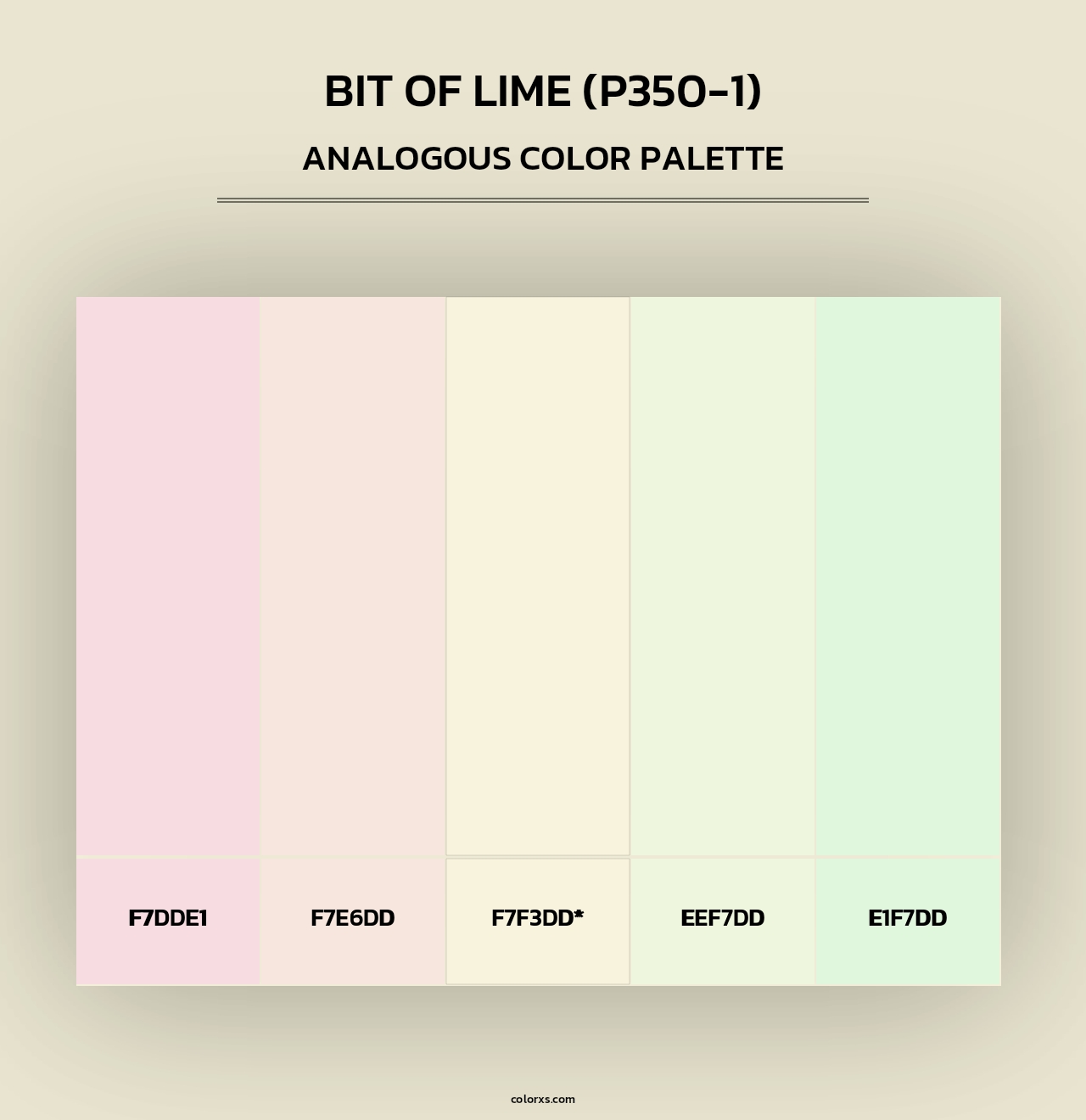 Bit Of Lime (P350-1) - Analogous Color Palette