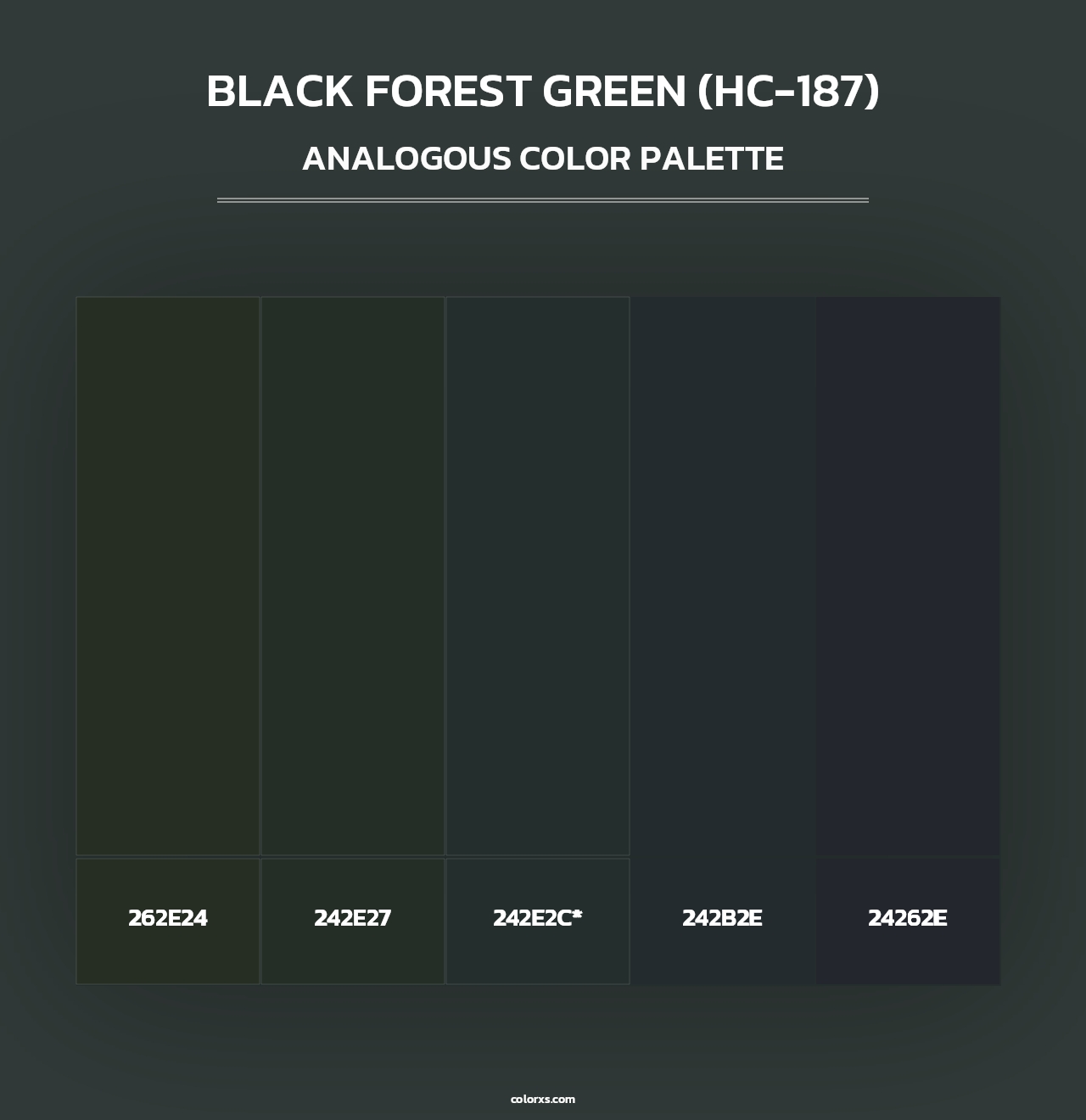 Black Forest Green (HC-187) - Analogous Color Palette