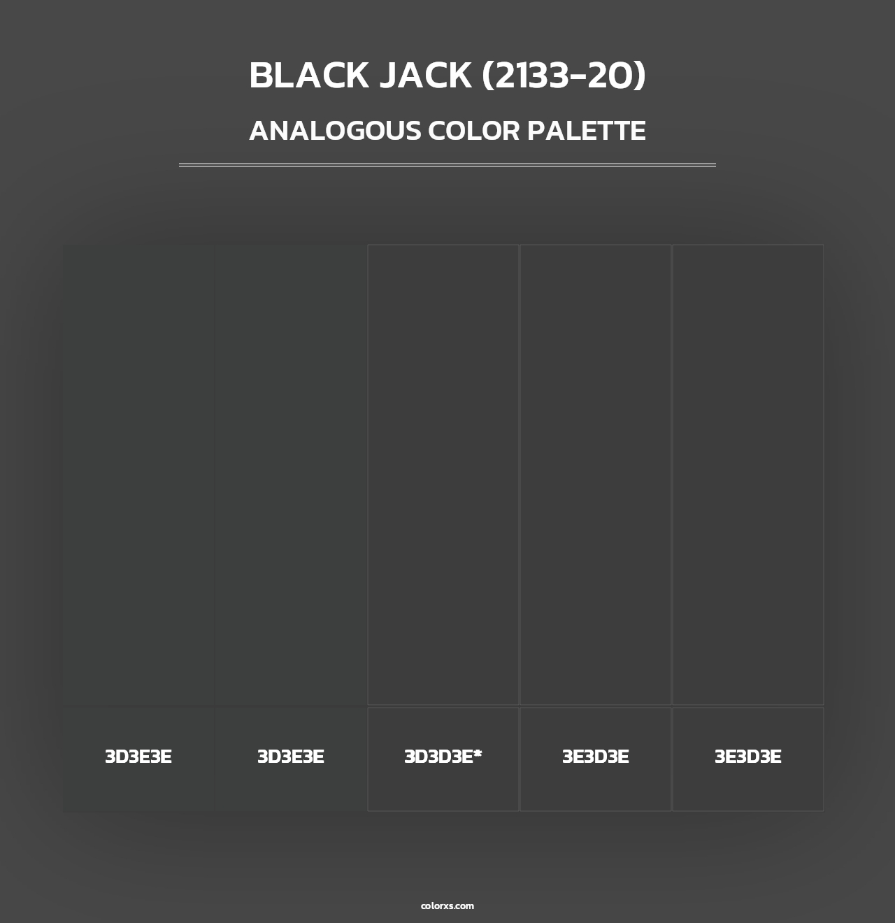 Black Jack (2133-20) - Analogous Color Palette