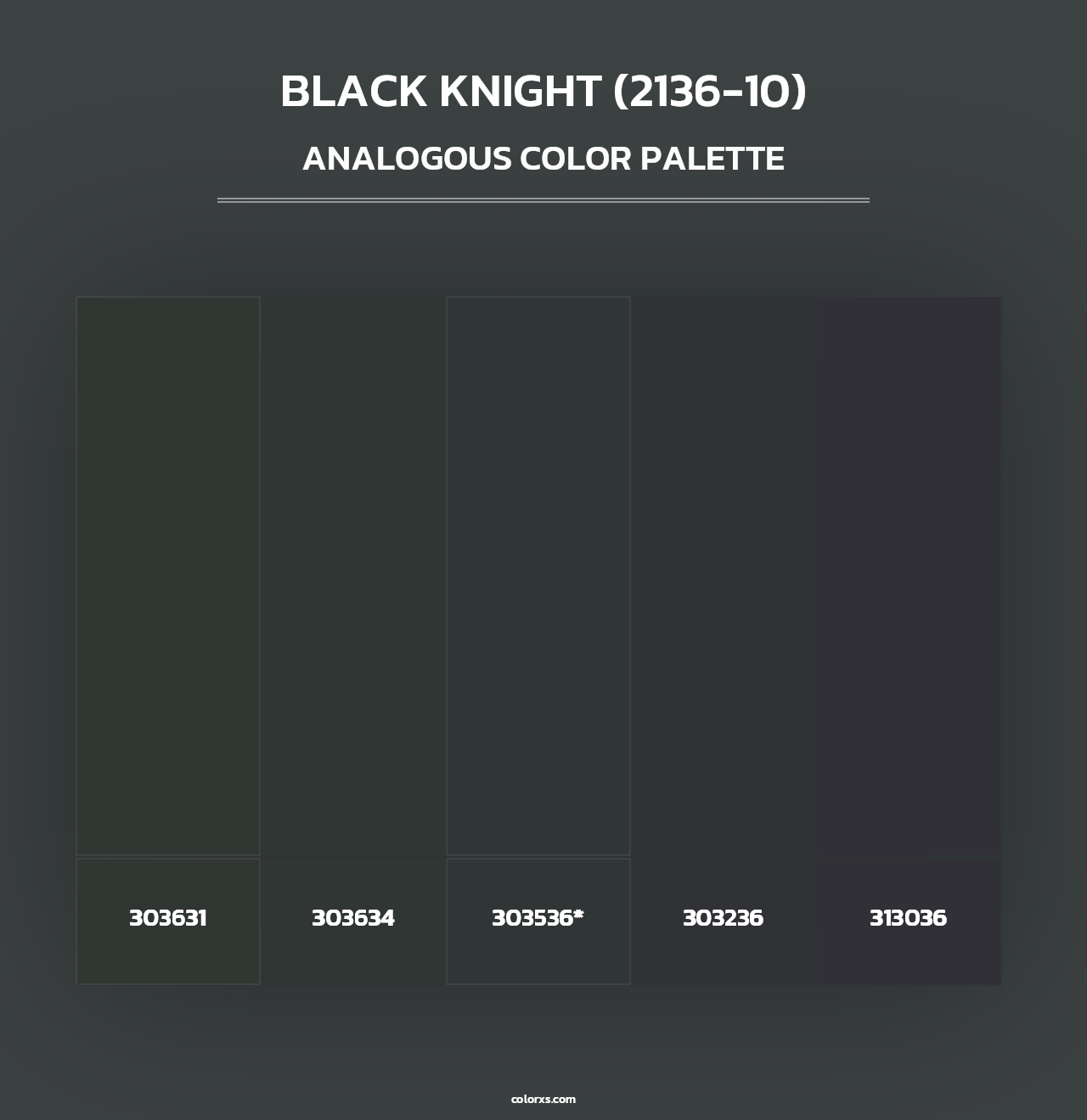 Black Knight (2136-10) - Analogous Color Palette