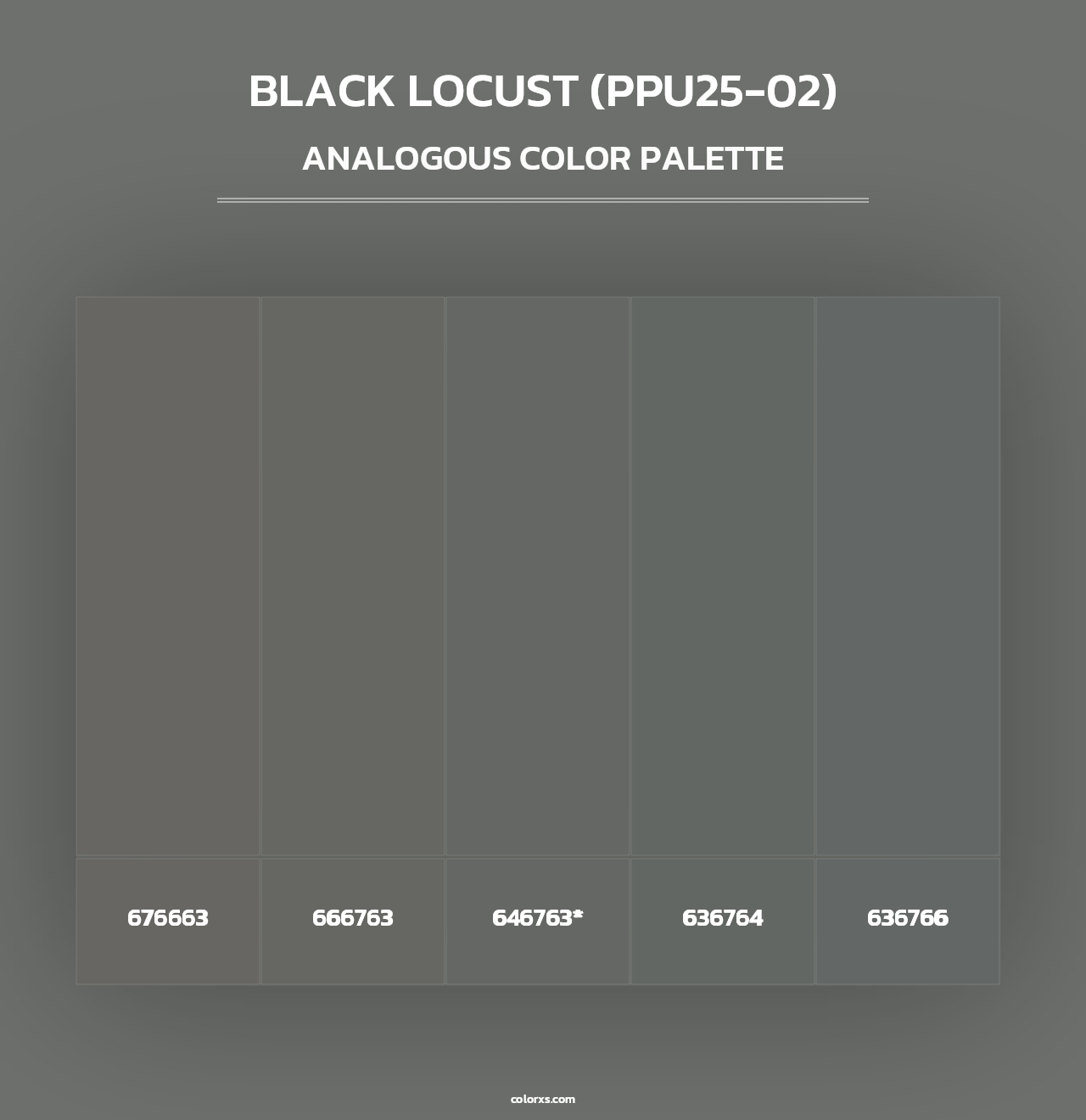 Black Locust (PPU25-02) - Analogous Color Palette