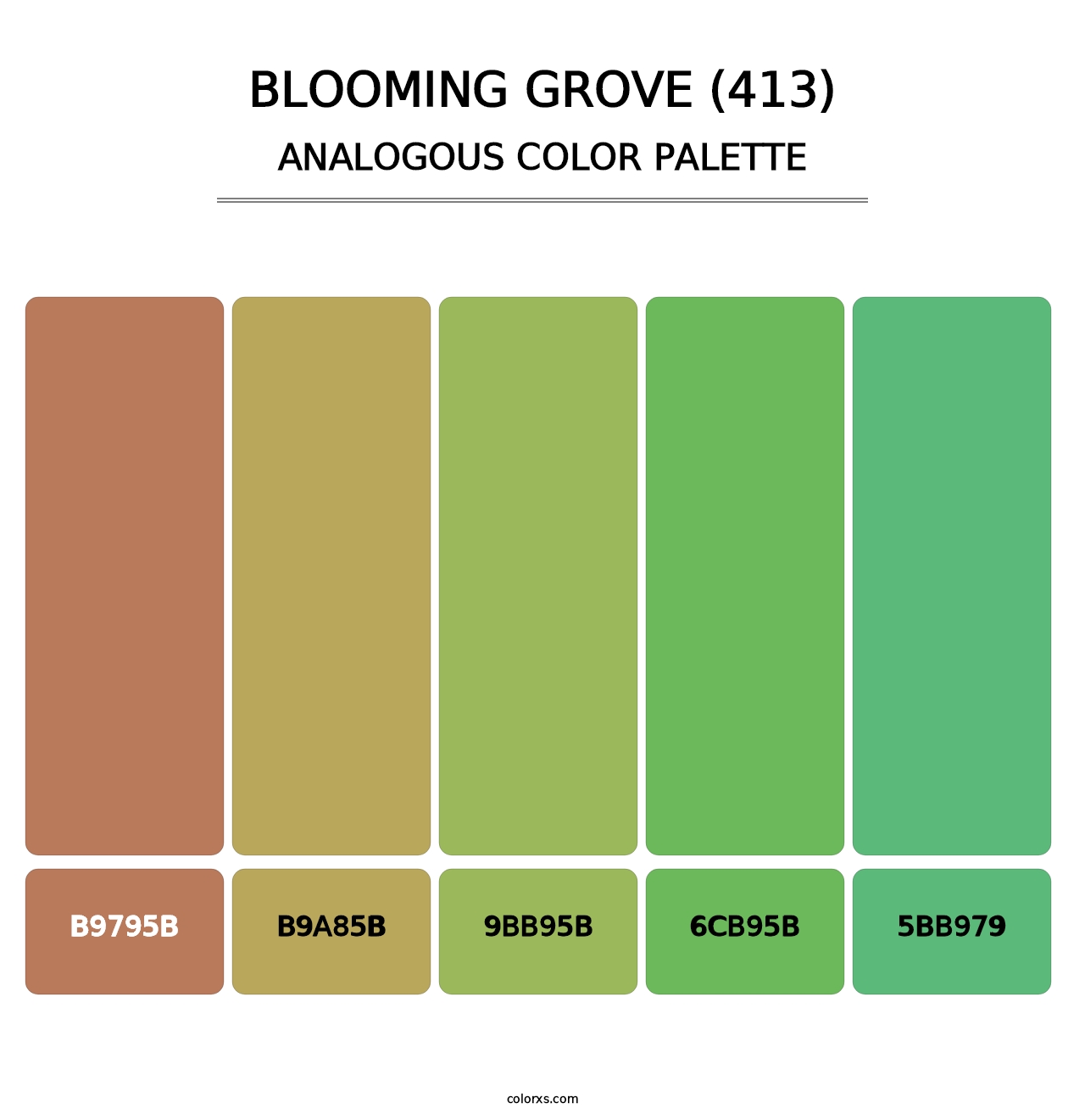 Blooming Grove (413) - Analogous Color Palette