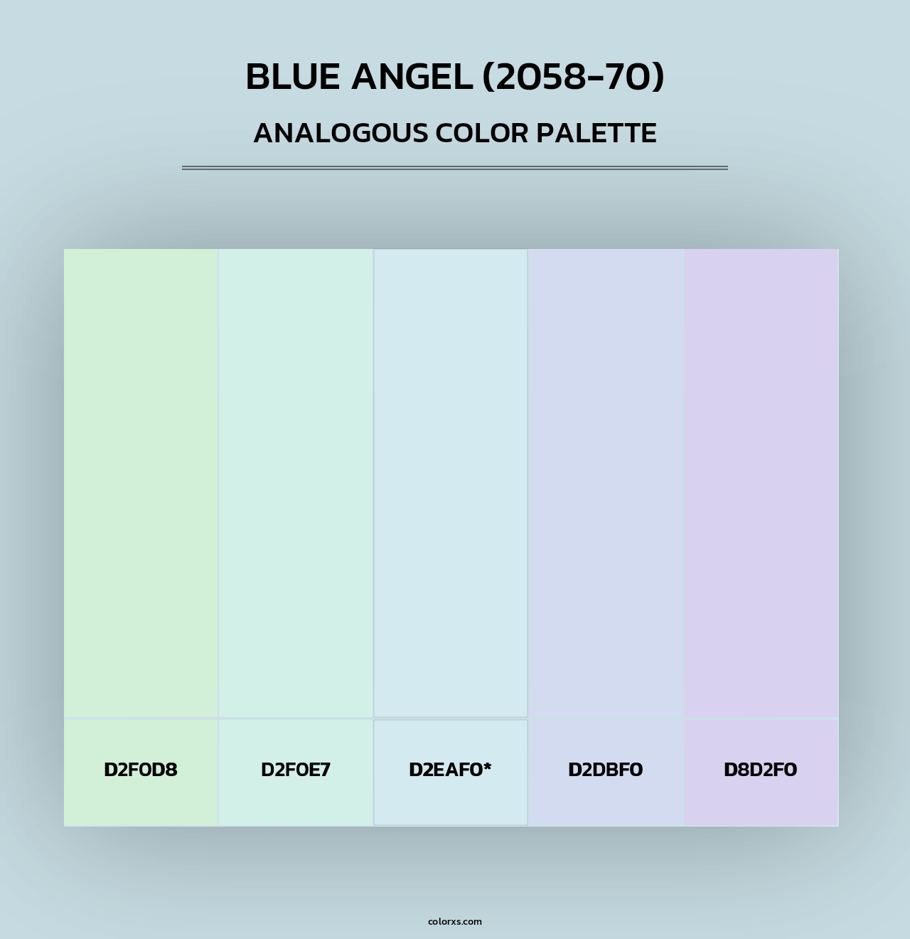 Blue Angel (2058-70) - Analogous Color Palette