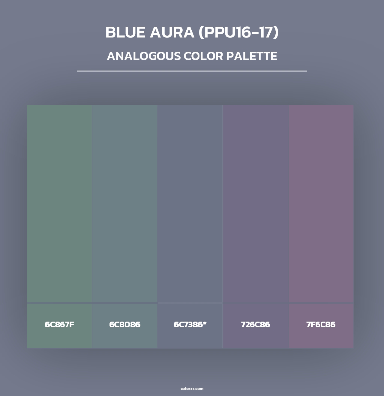 Blue Aura (PPU16-17) - Analogous Color Palette
