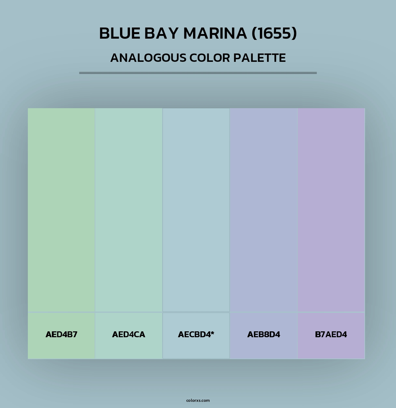 Blue Bay Marina (1655) - Analogous Color Palette