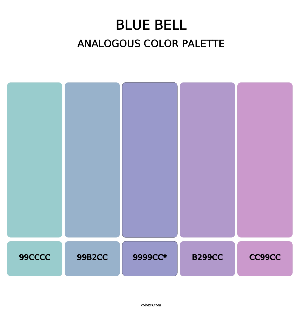 Blue Bell - Analogous Color Palette