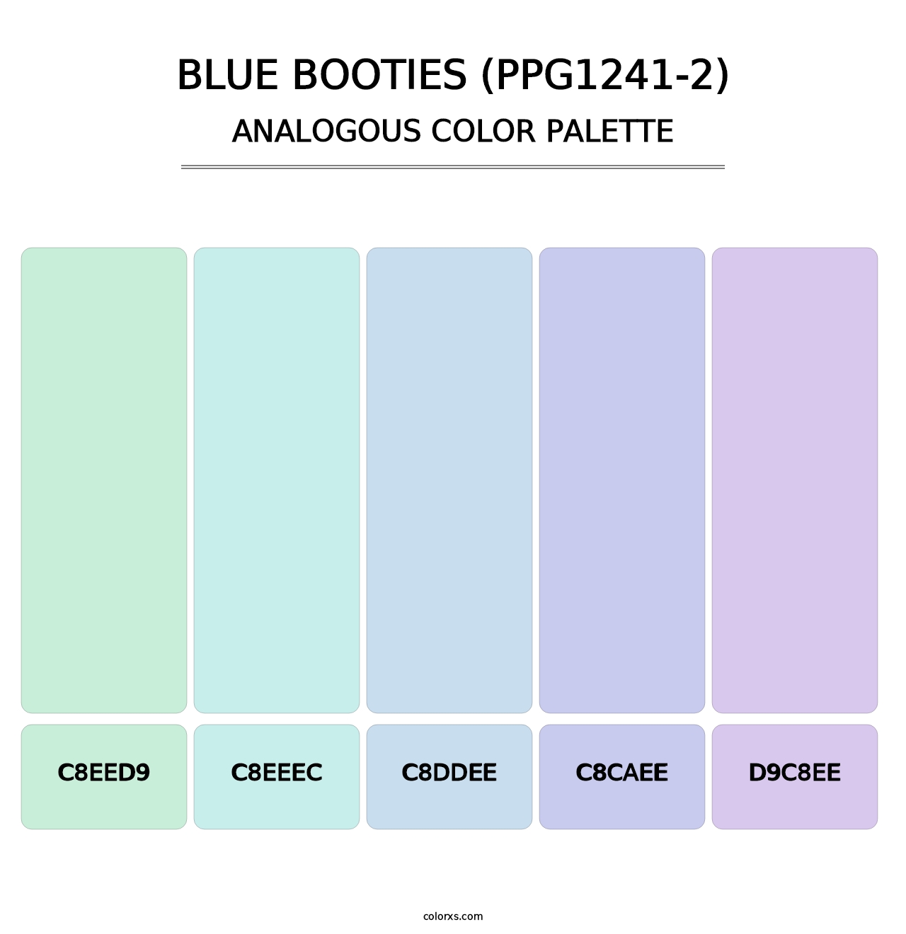 Blue Booties (PPG1241-2) - Analogous Color Palette