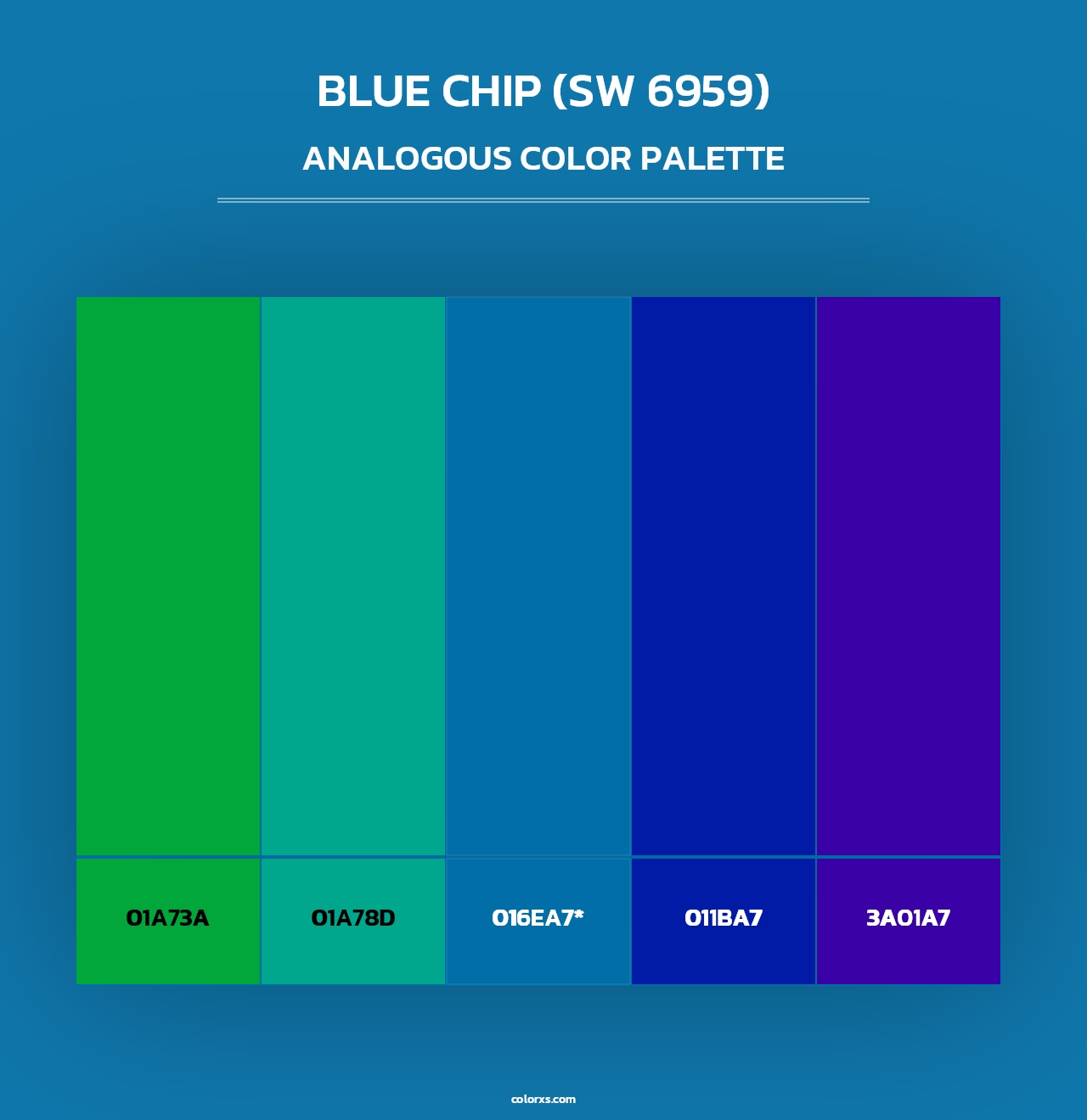 Blue Chip (SW 6959) - Analogous Color Palette