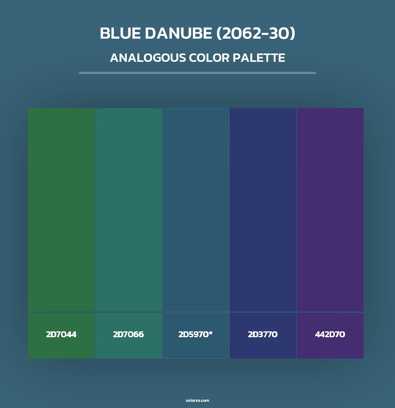 Blue Danube (2062-30) - Analogous Color Palette