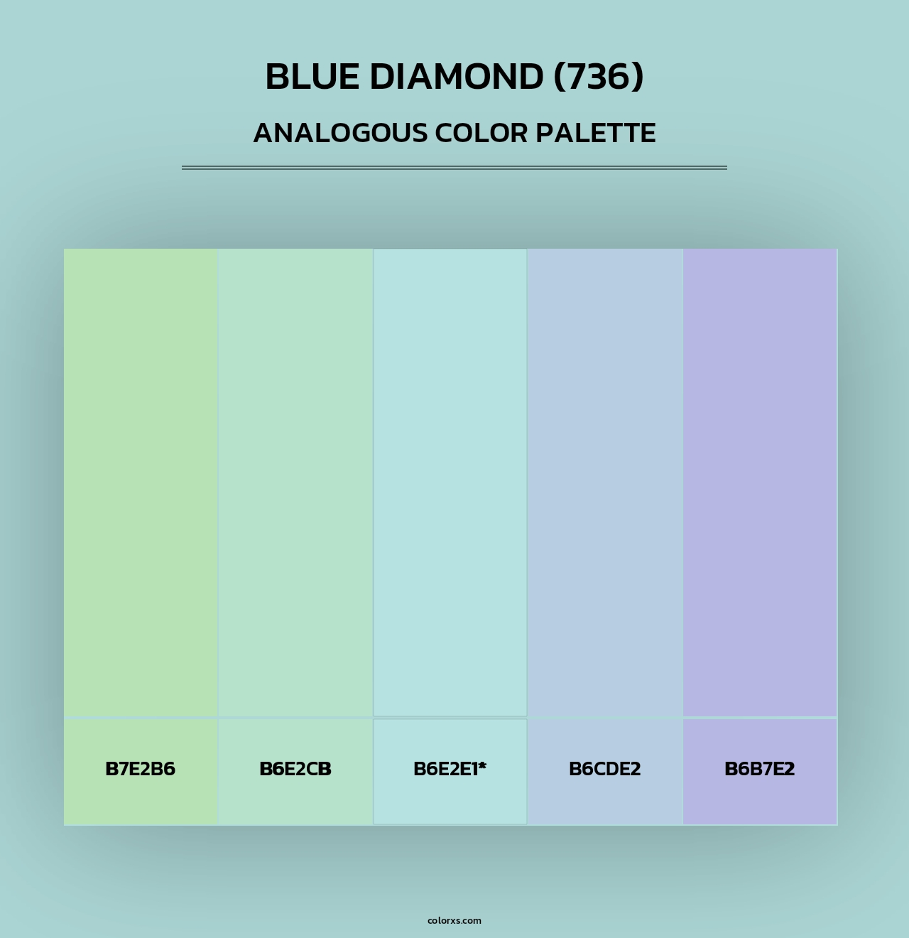 Blue Diamond (736) - Analogous Color Palette