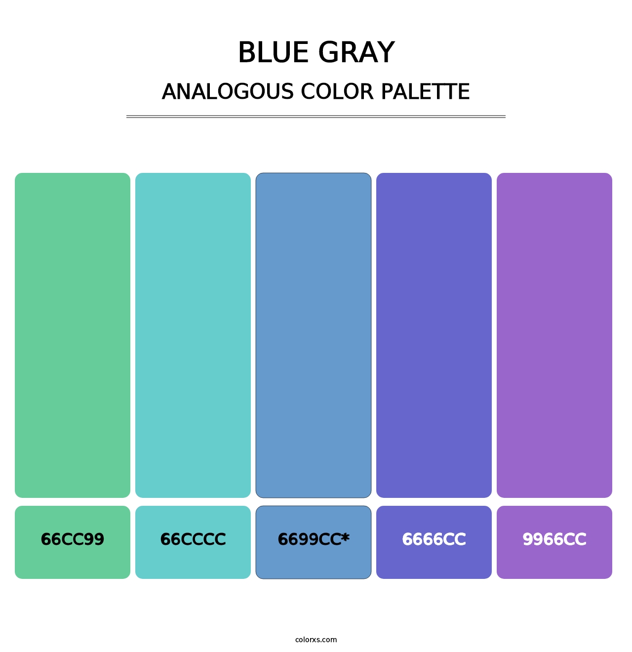 Blue Gray - Analogous Color Palette