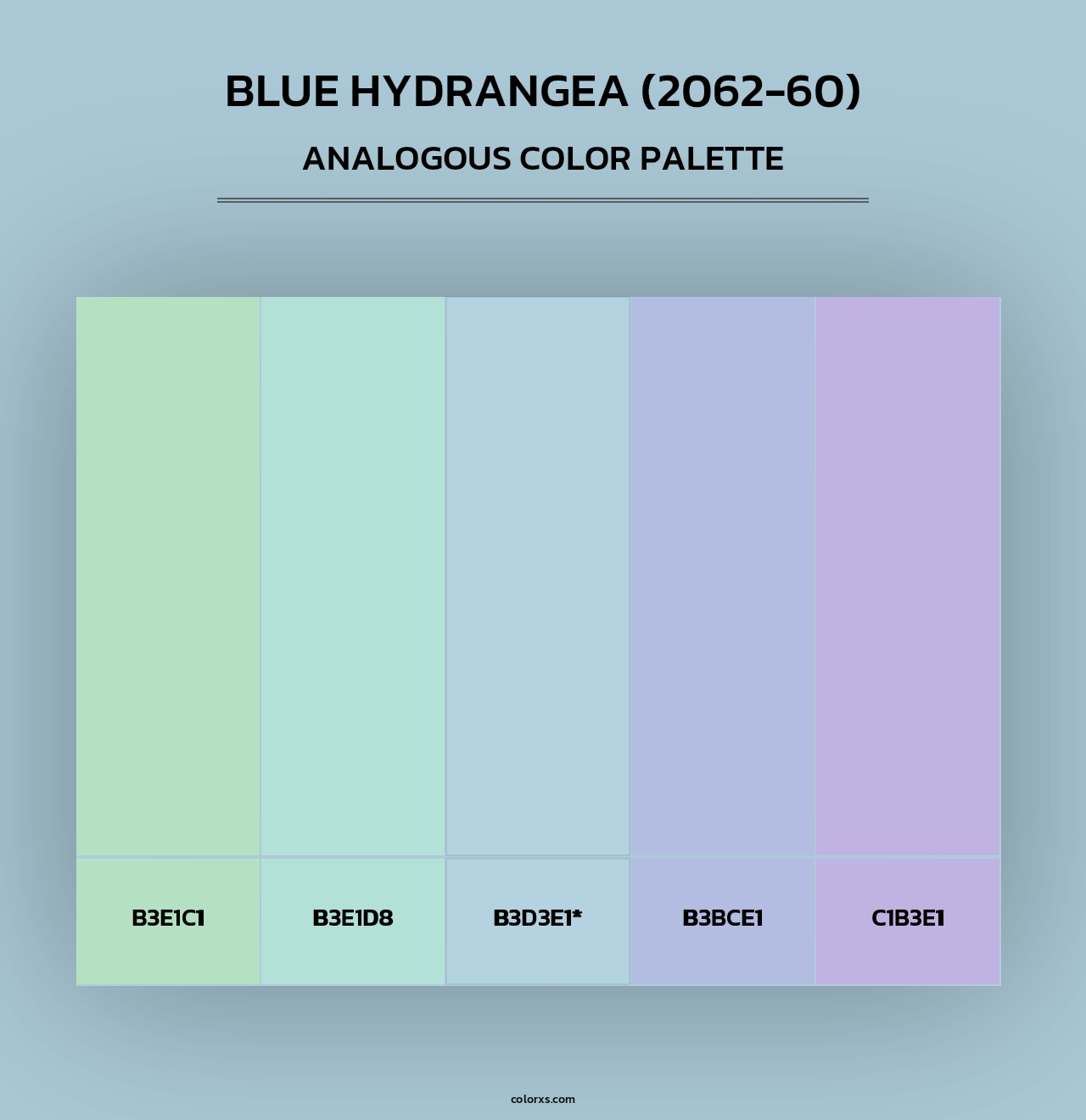 Blue Hydrangea (2062-60) - Analogous Color Palette