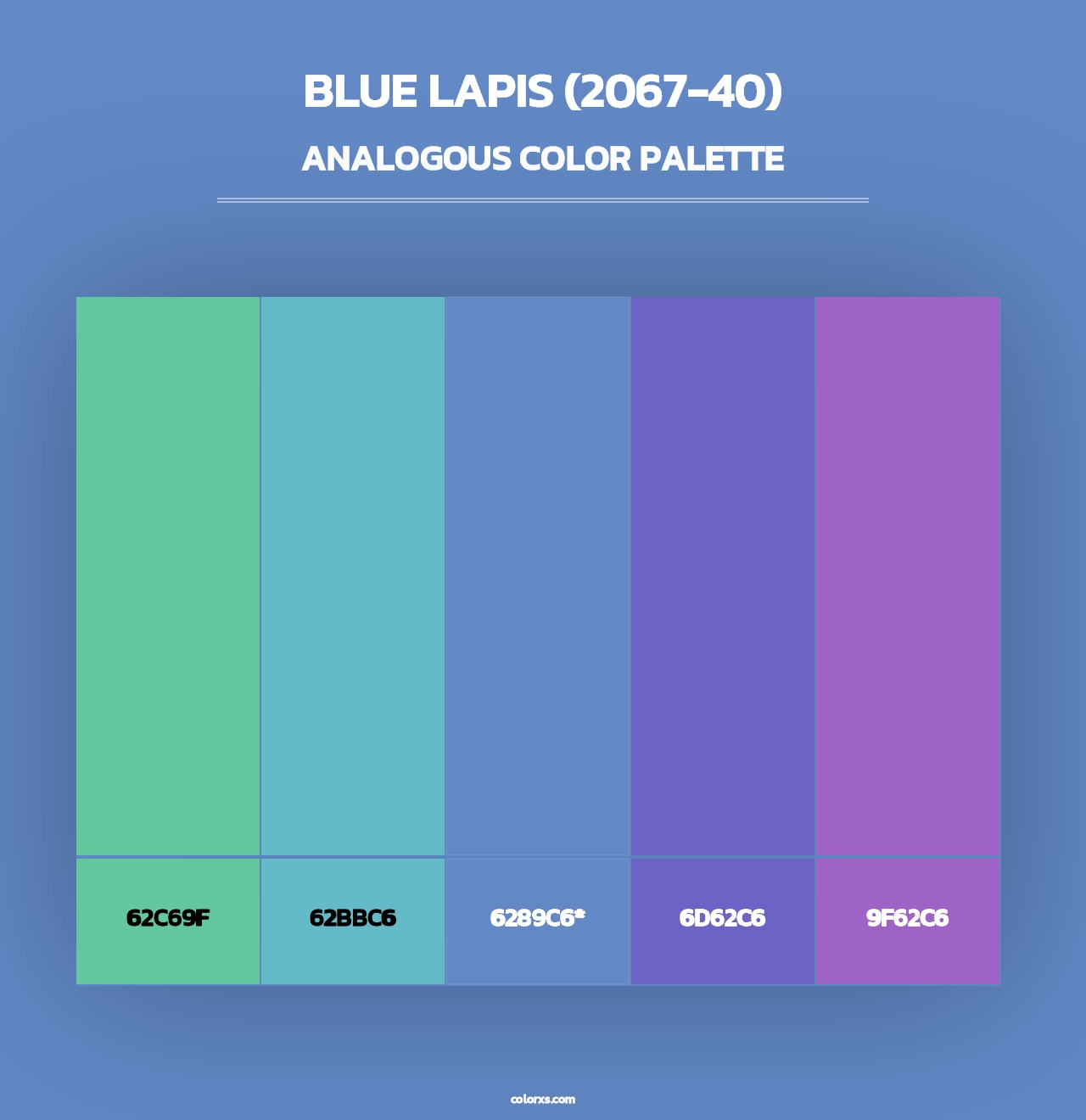 Blue Lapis (2067-40) - Analogous Color Palette