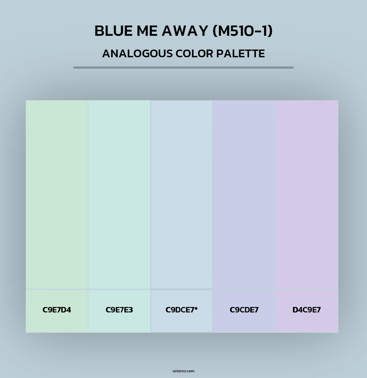 Blue Me Away (M510-1) - Analogous Color Palette