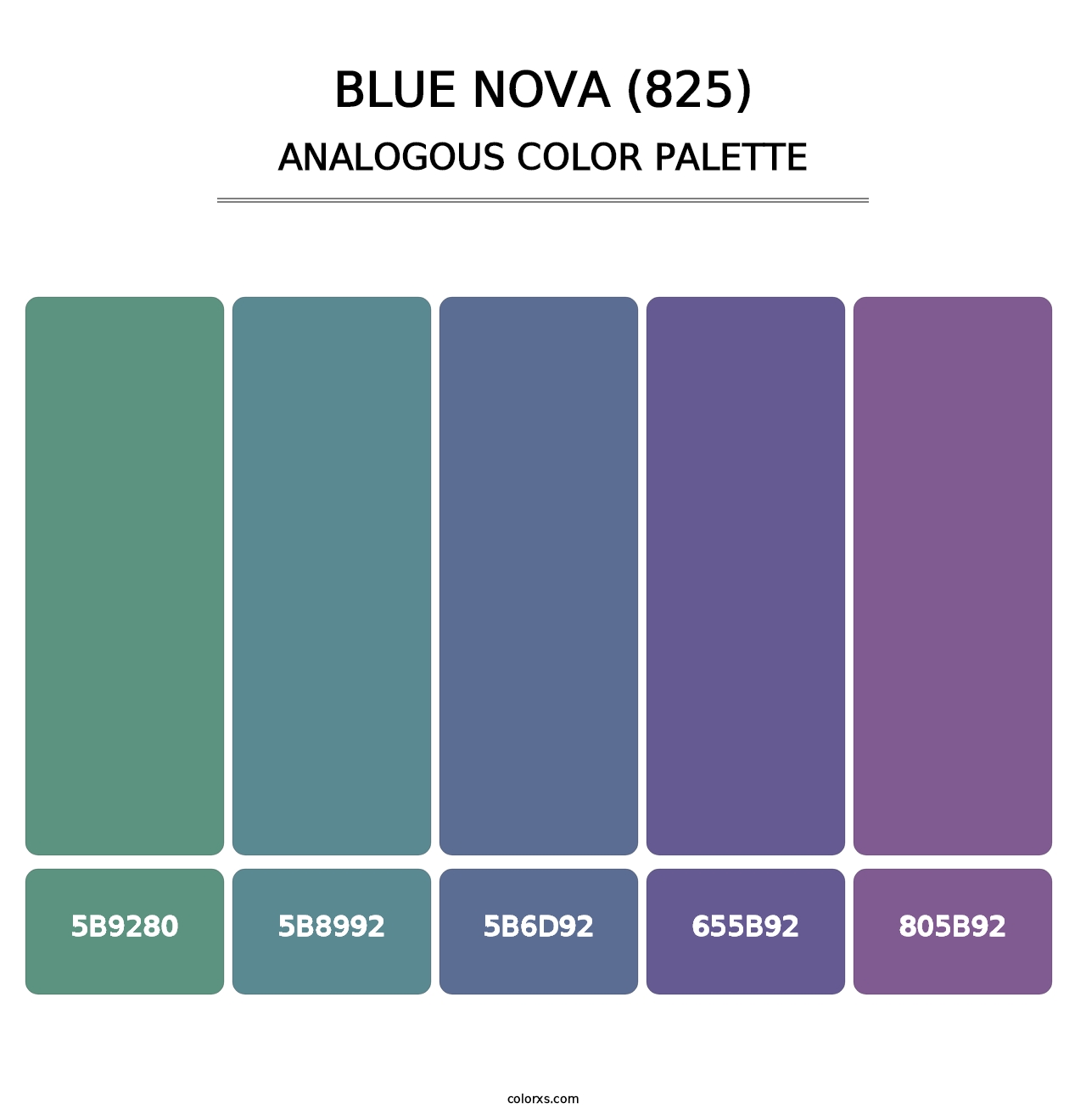 Blue Nova (825) - Analogous Color Palette