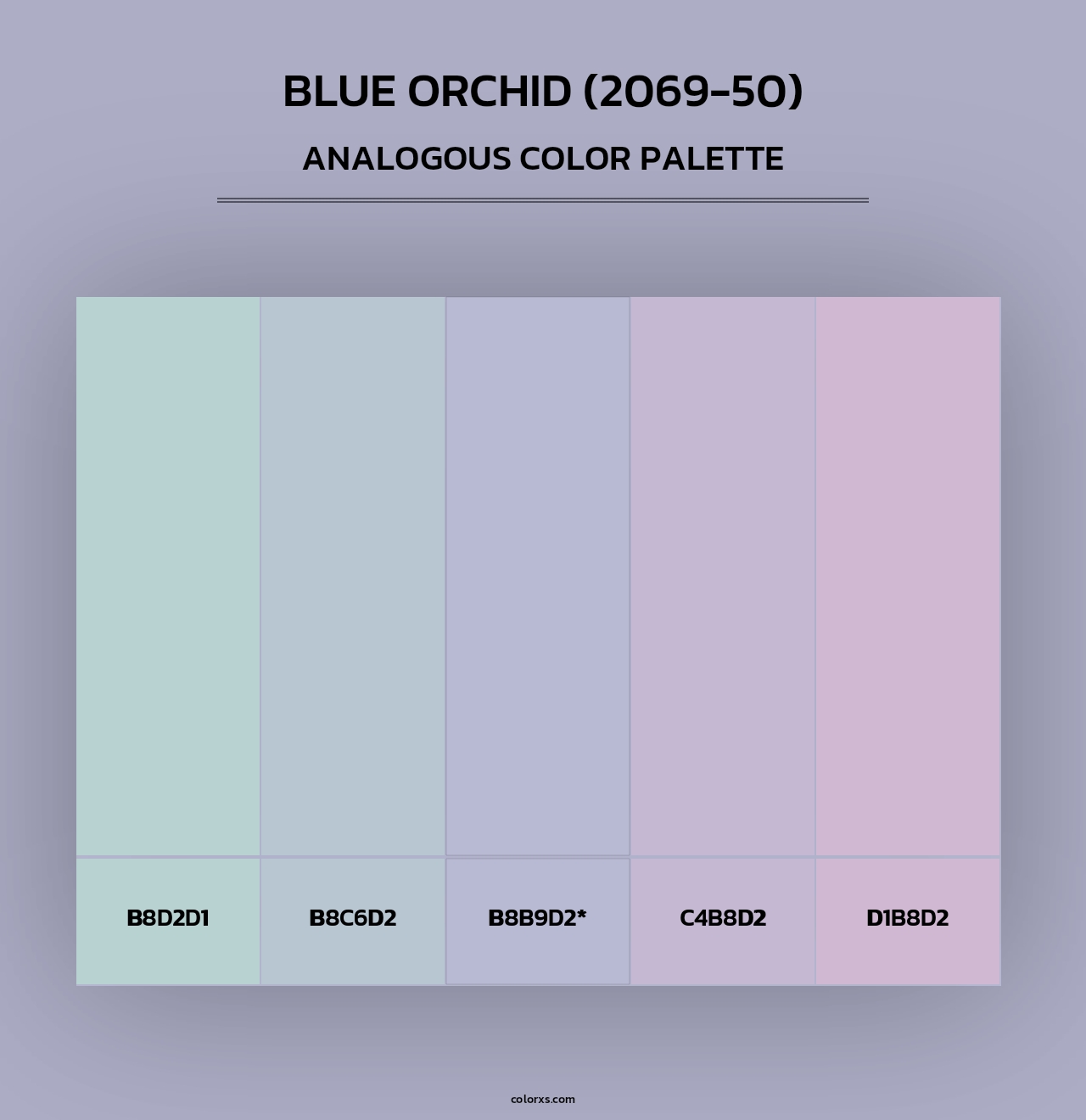 Blue Orchid (2069-50) - Analogous Color Palette
