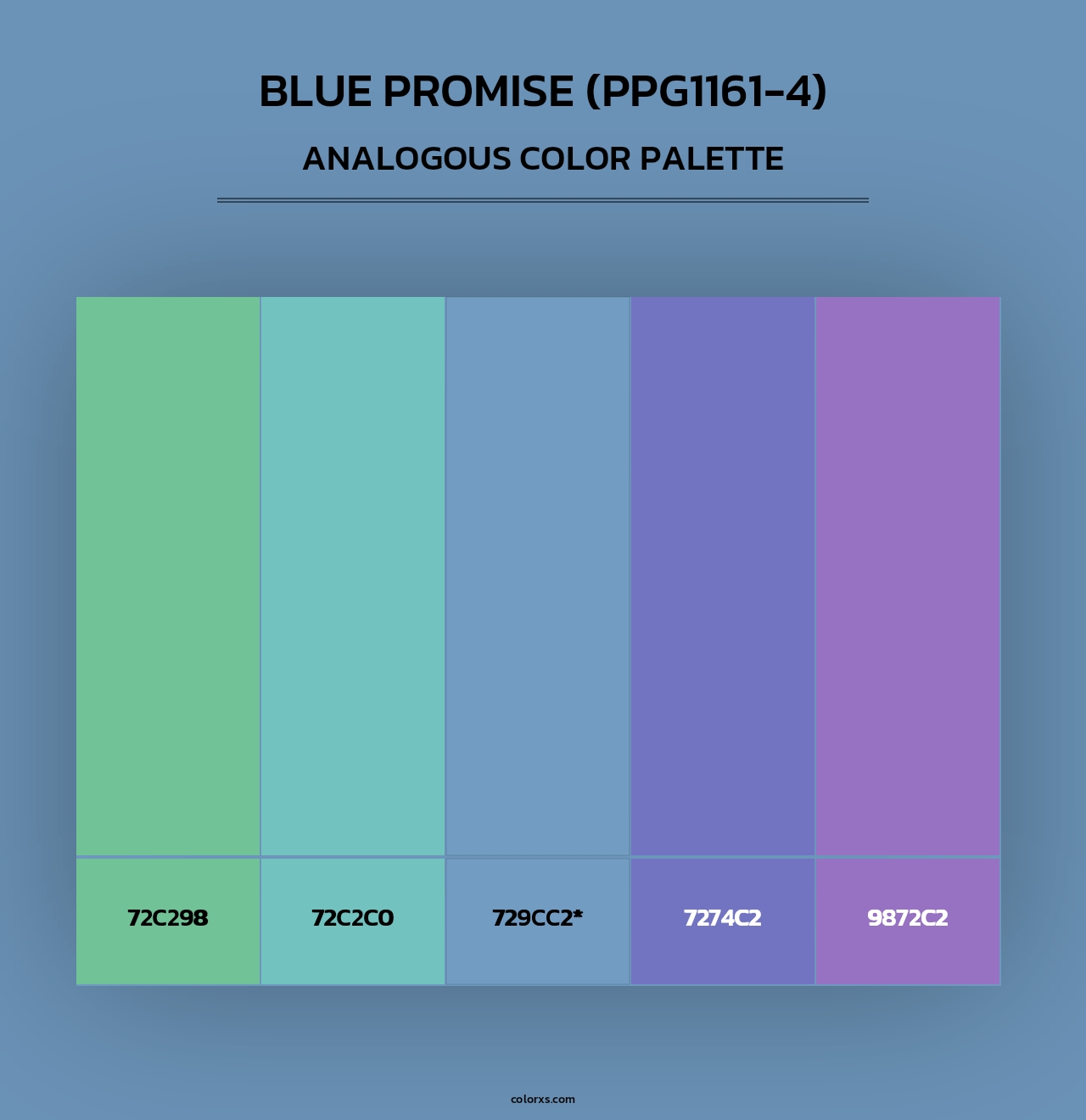 Blue Promise (PPG1161-4) - Analogous Color Palette