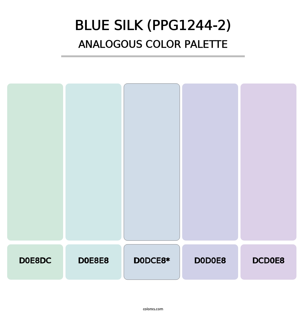Blue Silk (PPG1244-2) - Analogous Color Palette