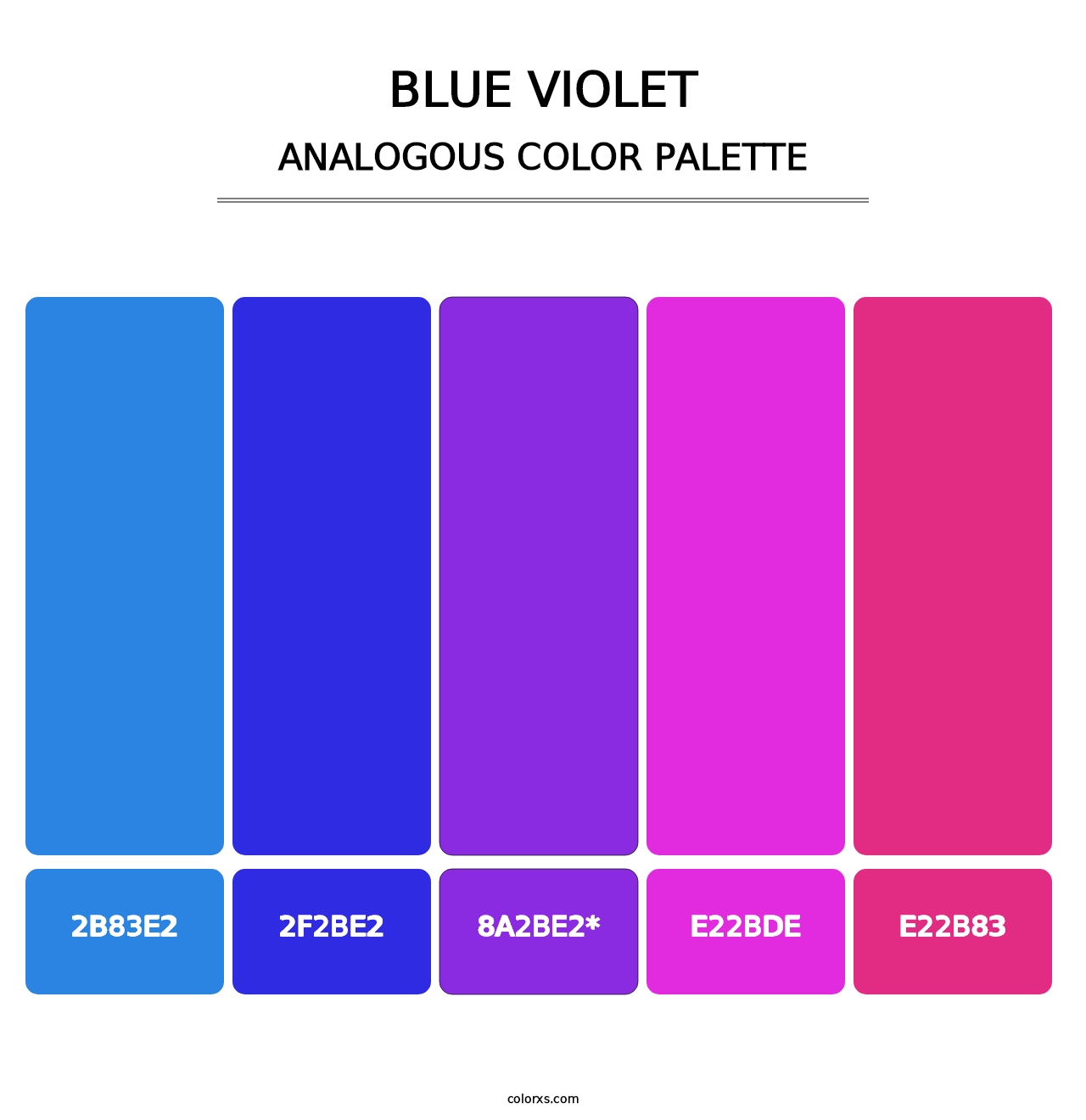 Blue Violet - Analogous Color Palette
