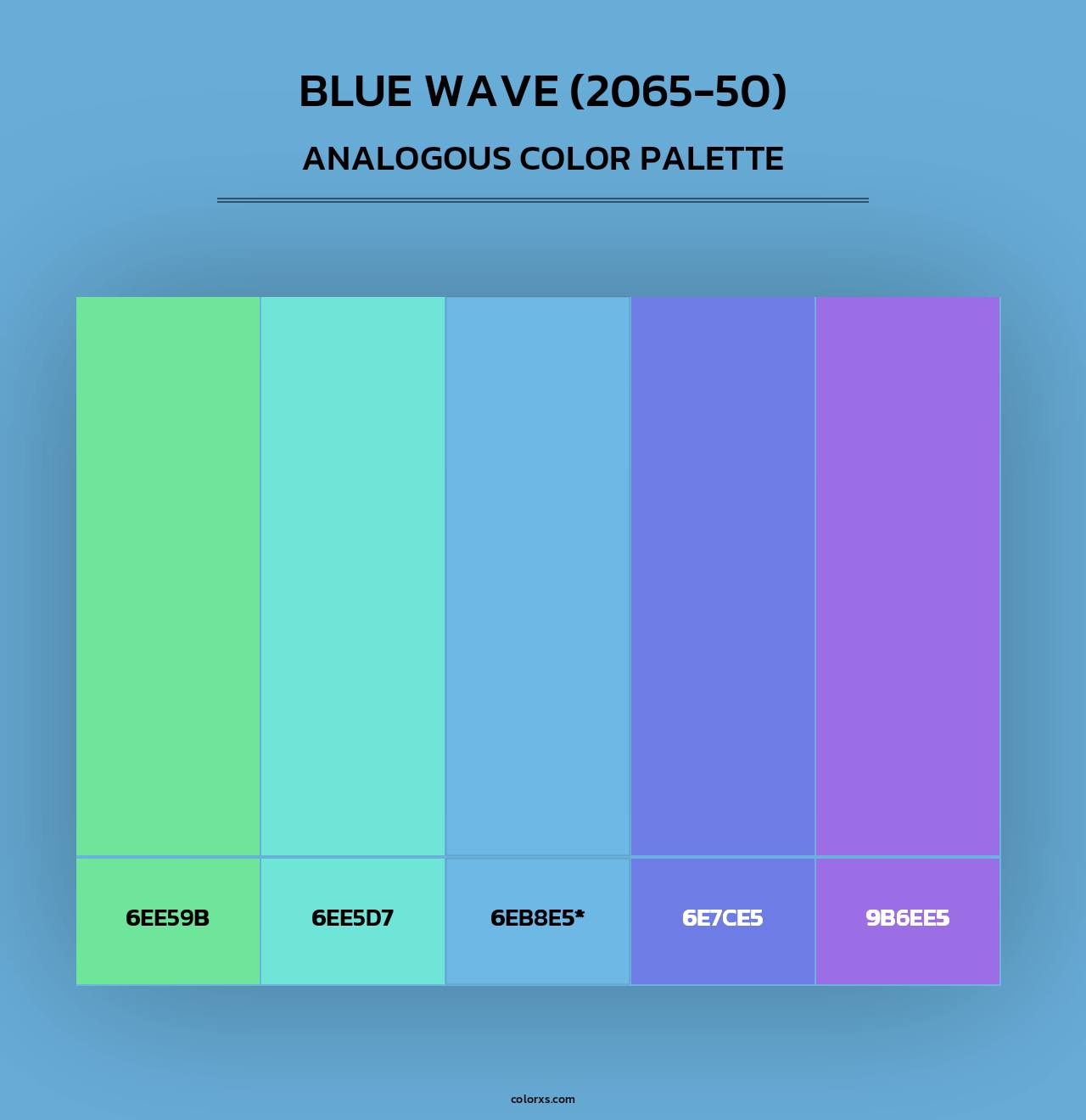Blue Wave (2065-50) - Analogous Color Palette