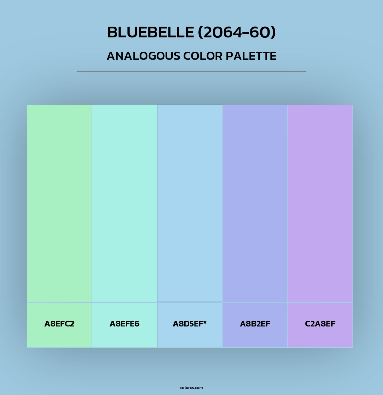 Bluebelle (2064-60) - Analogous Color Palette