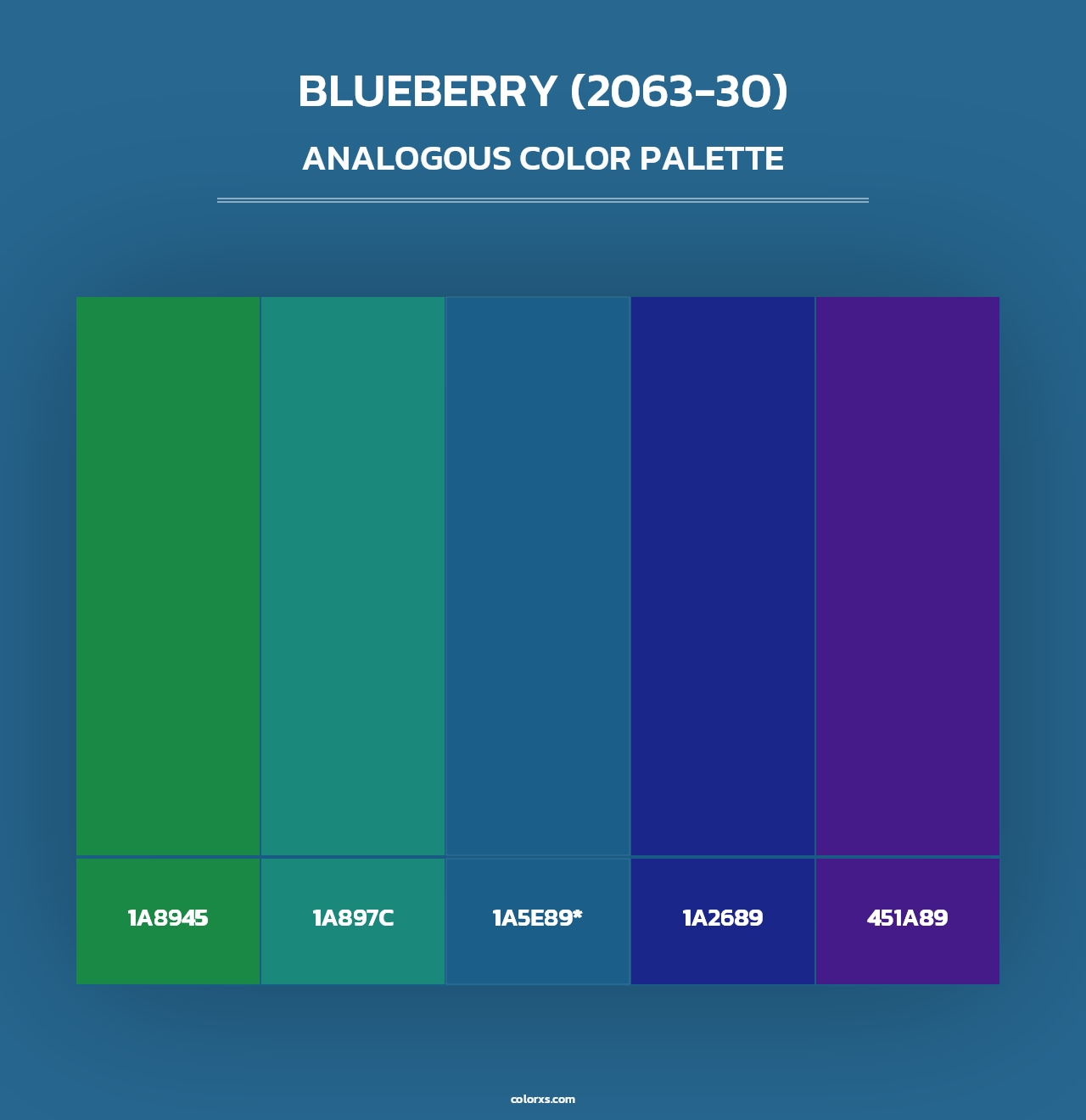 Blueberry (2063-30) - Analogous Color Palette