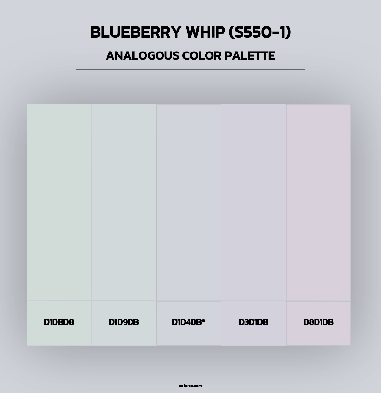 Blueberry Whip (S550-1) - Analogous Color Palette