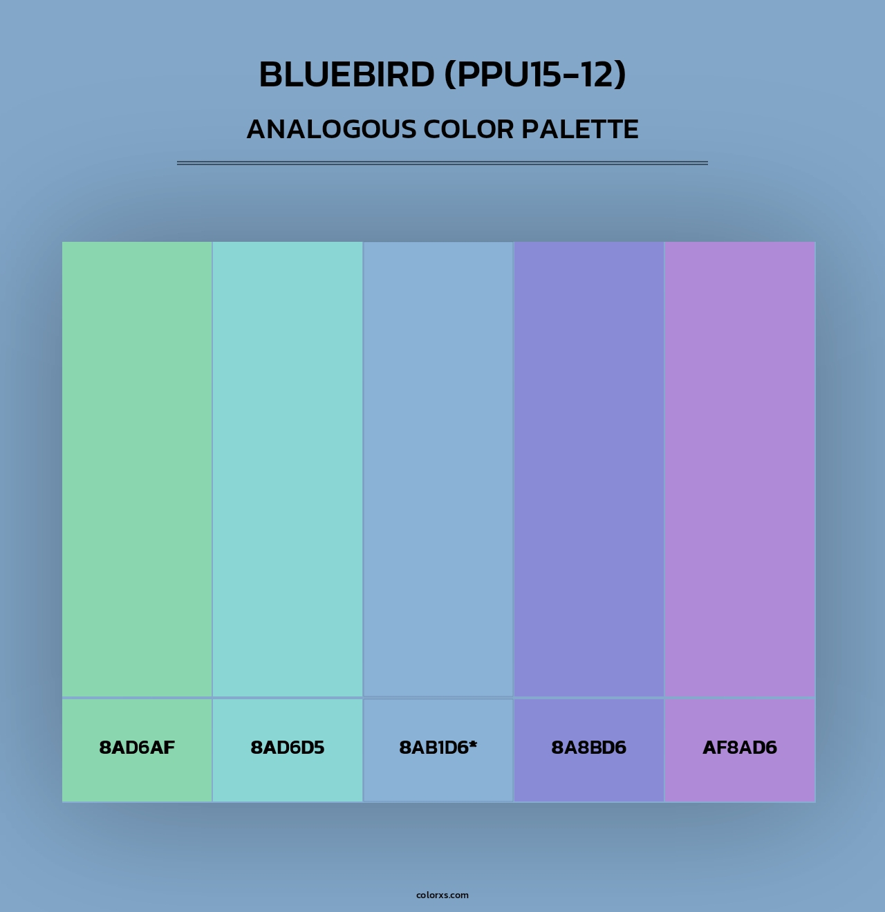 Bluebird (PPU15-12) - Analogous Color Palette