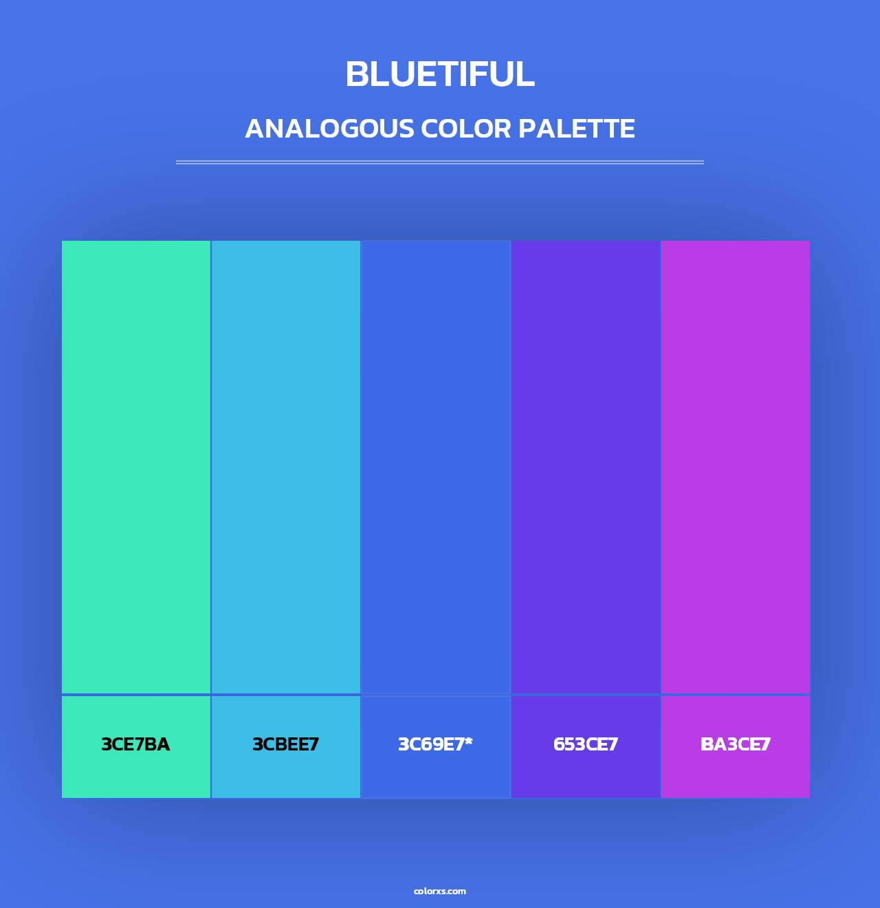 Bluetiful - Analogous Color Palette