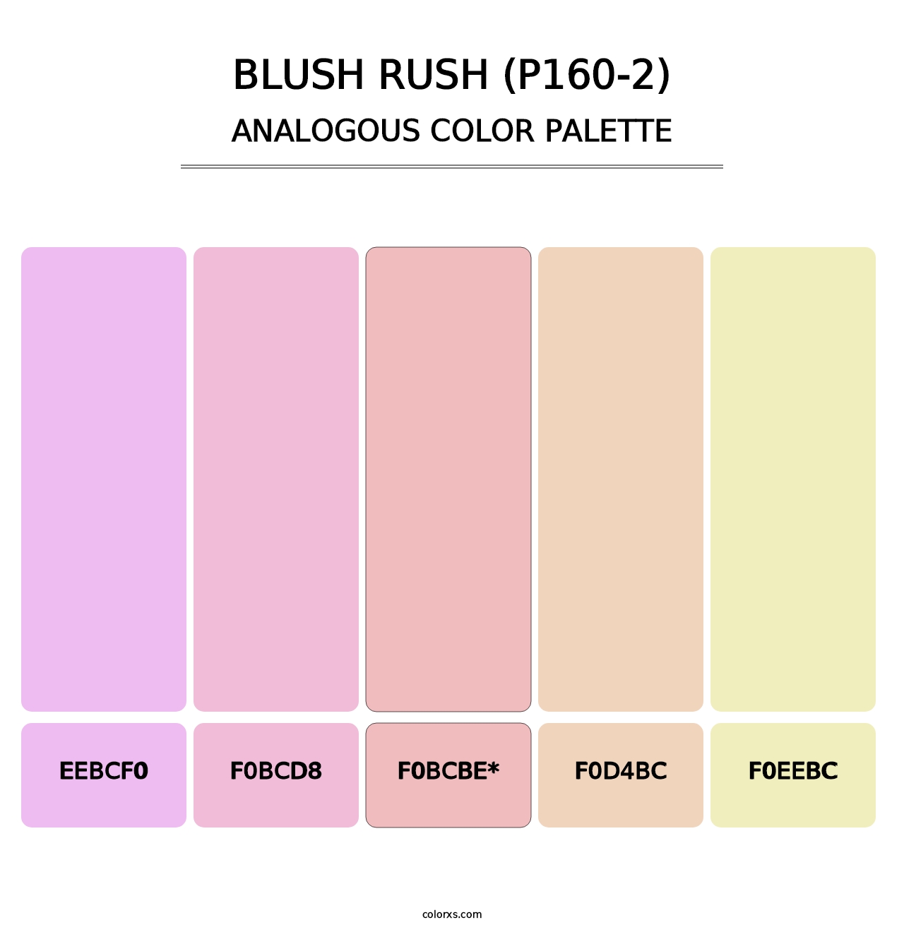 Blush Rush (P160-2) - Analogous Color Palette