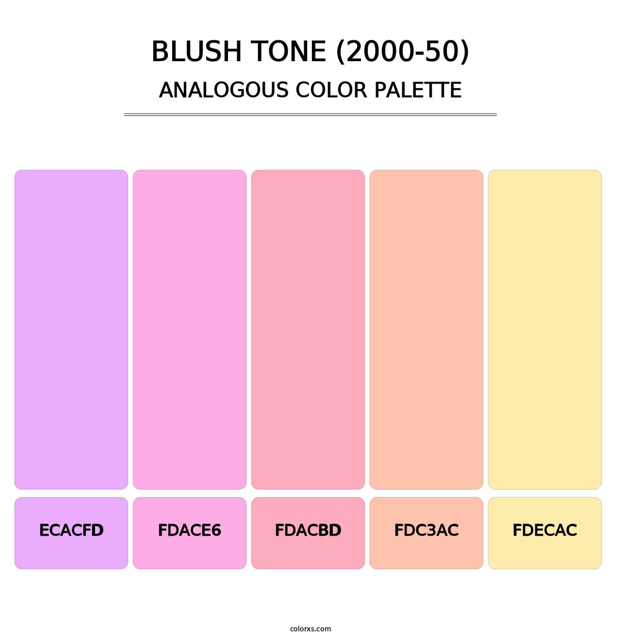 Blush Tone (2000-50) - Analogous Color Palette