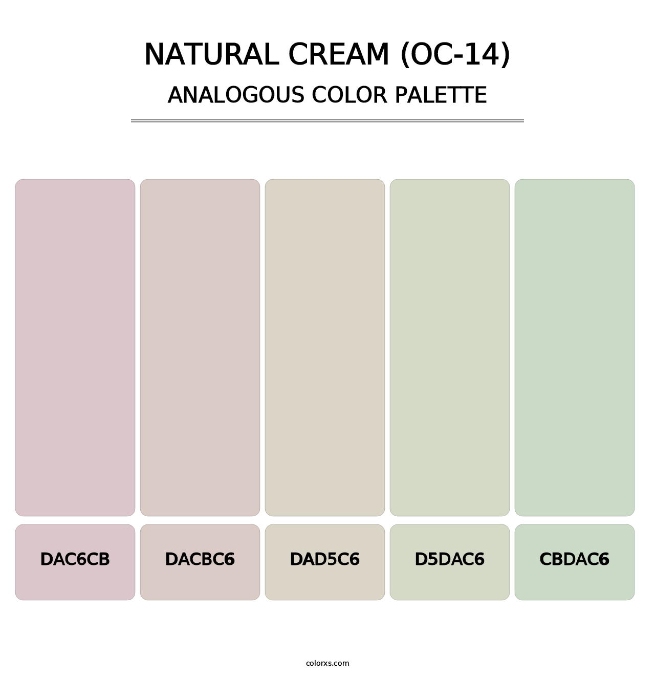 Natural Cream (OC-14) - Analogous Color Palette