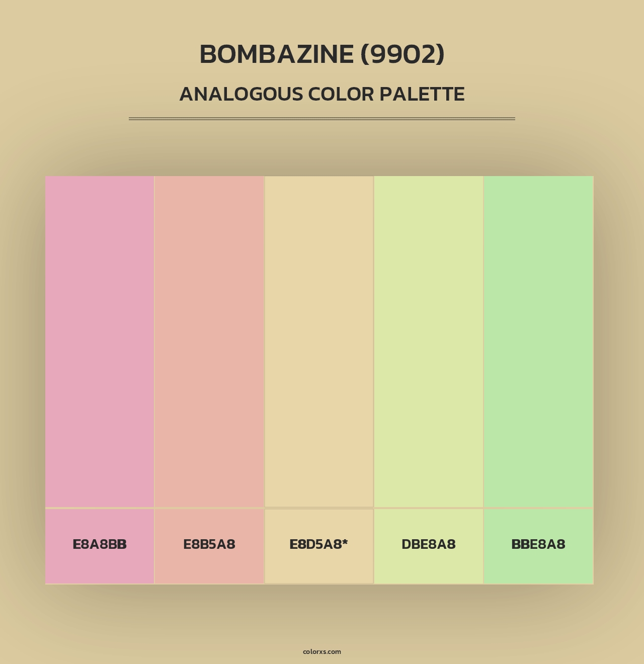 Bombazine (9902) - Analogous Color Palette