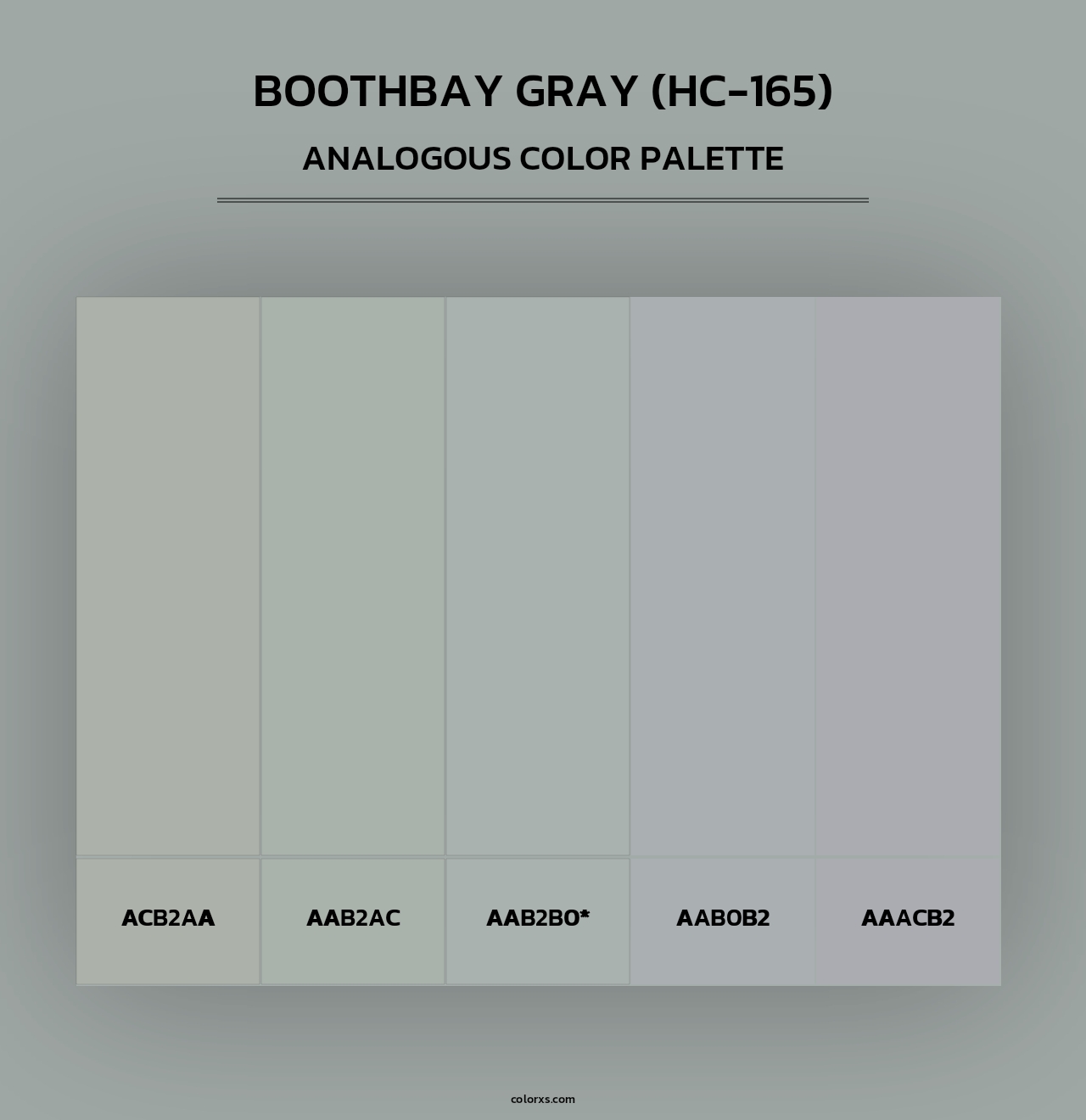 Boothbay Gray (HC-165) - Analogous Color Palette