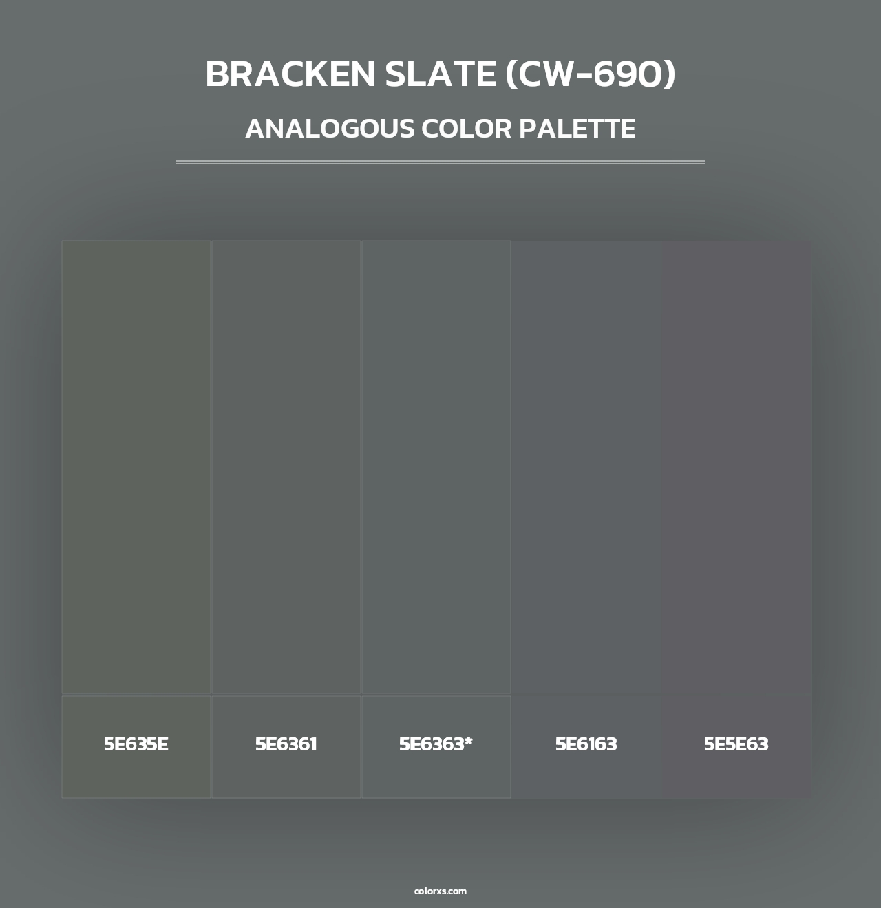 Bracken Slate (CW-690) - Analogous Color Palette