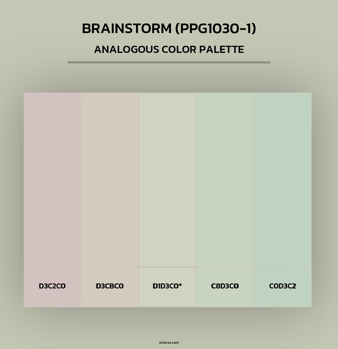 Brainstorm (PPG1030-1) - Analogous Color Palette