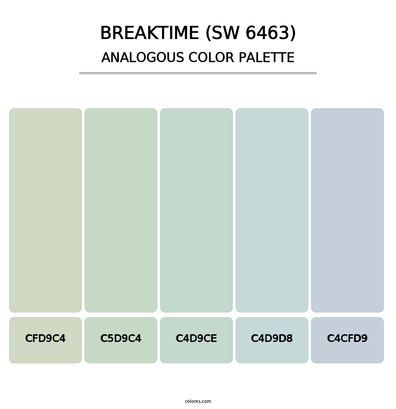 Breaktime (SW 6463) - Analogous Color Palette